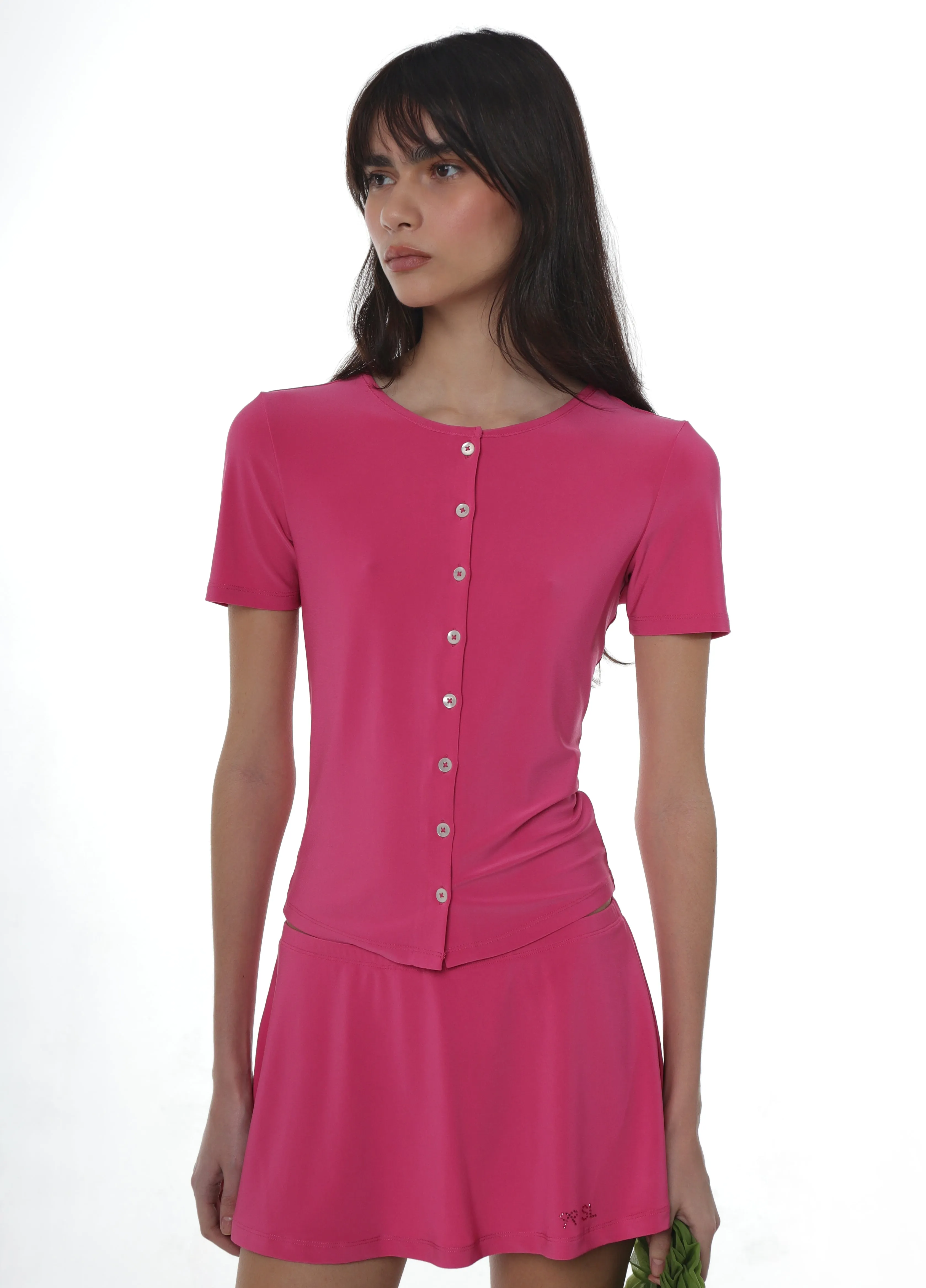 ELLA TOP IN MAGENTA sold by Sandy Liang product image thumbnail 3