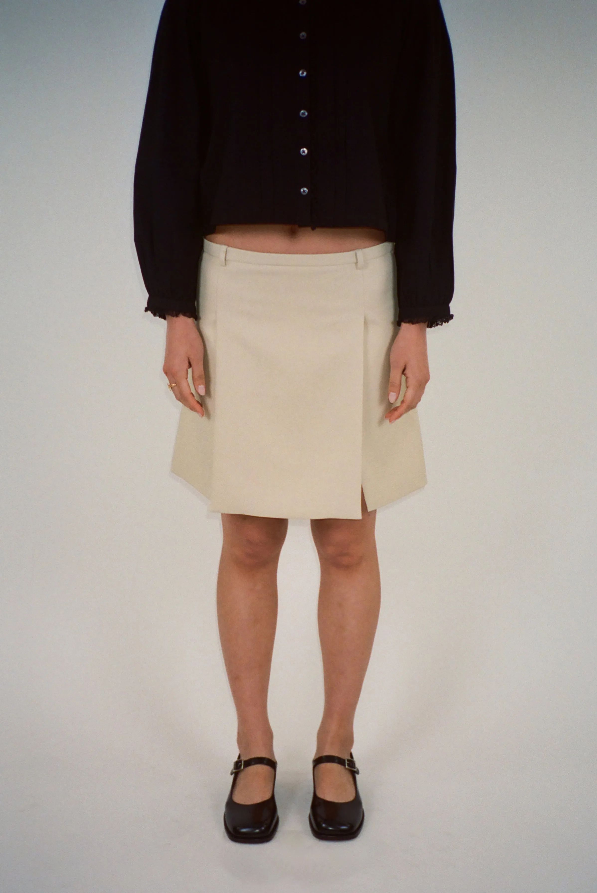 DART SKIRT IN BUTTER sold by Sandy Liang product image thumbnail 2