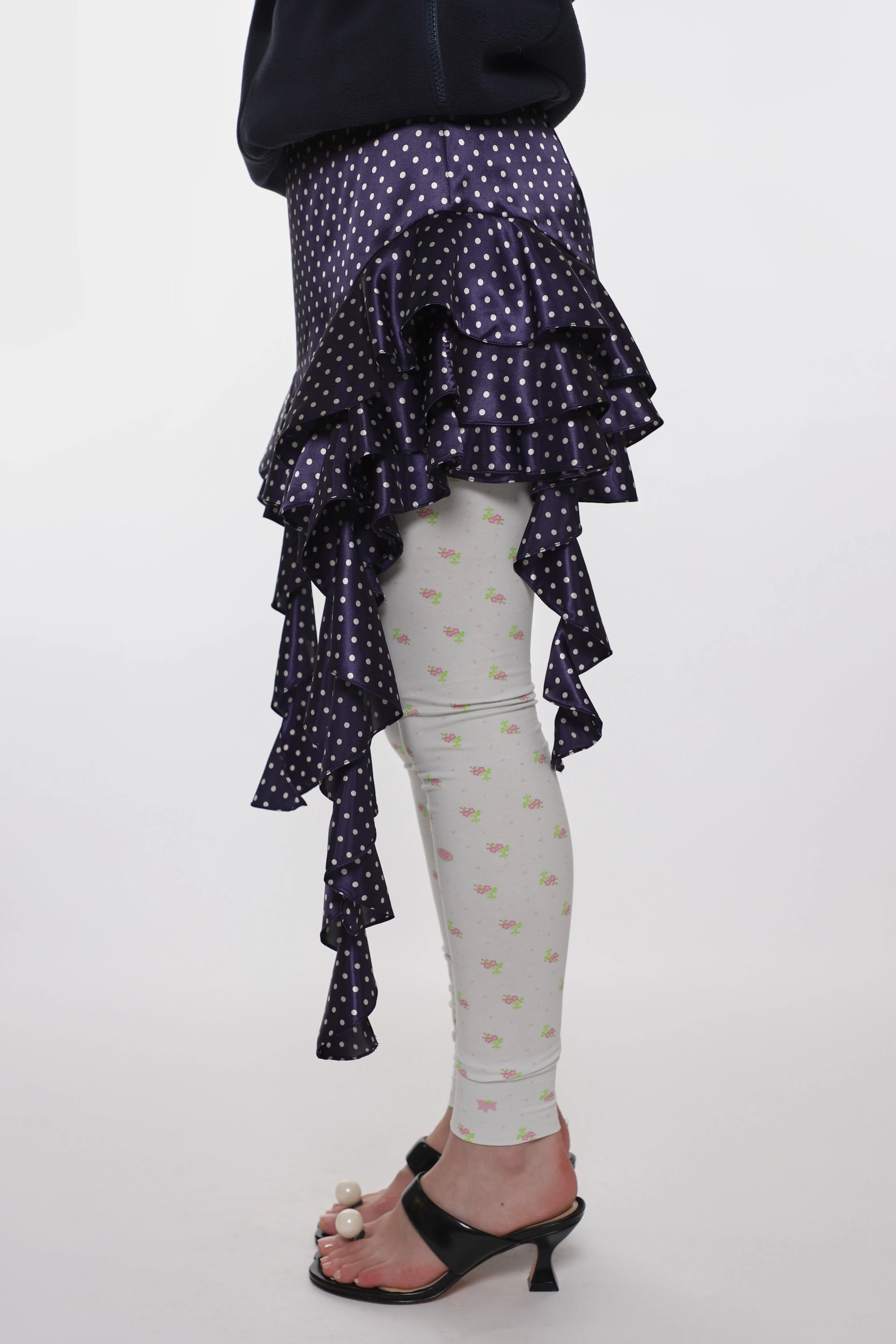 LUCY SKIRT IN NAVY sold by Sandy Liang product image thumbnail 3