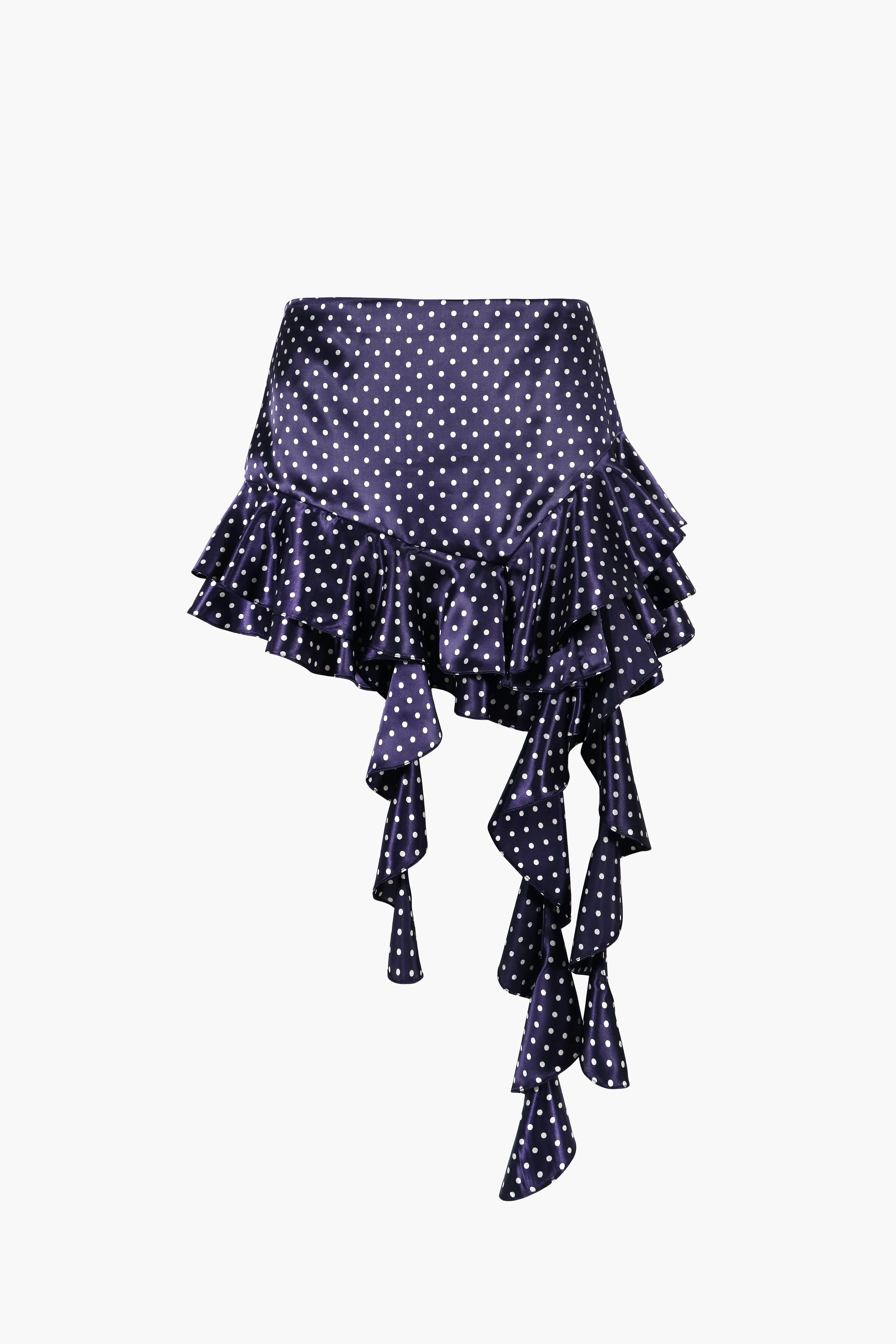 LUCY SKIRT IN NAVY sold by Sandy Liang