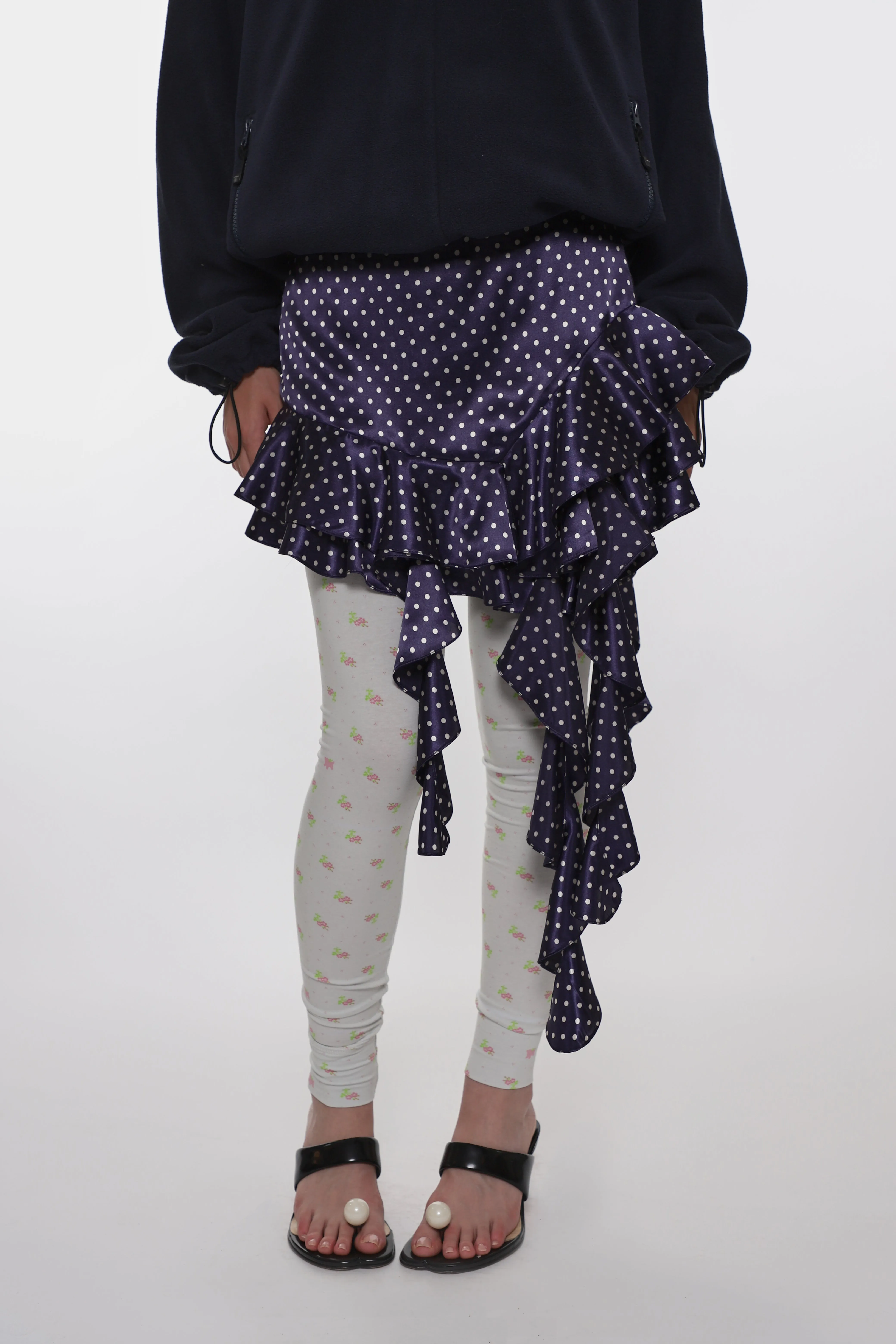 LUCY SKIRT IN NAVY sold by Sandy Liang product image thumbnail 2