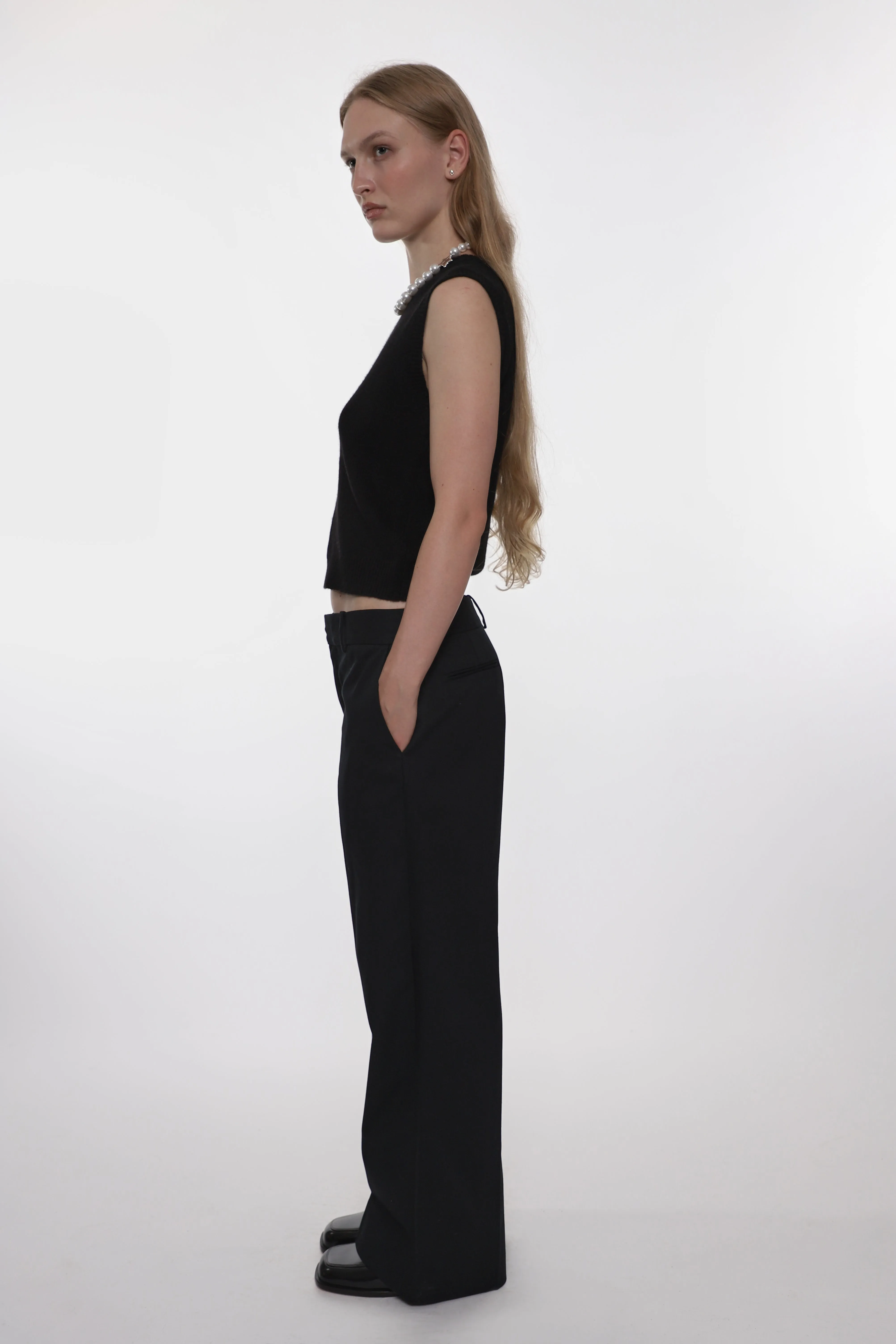 GRANDPA PANT IN BLACK sold by Sandy Liang product image thumbnail 3