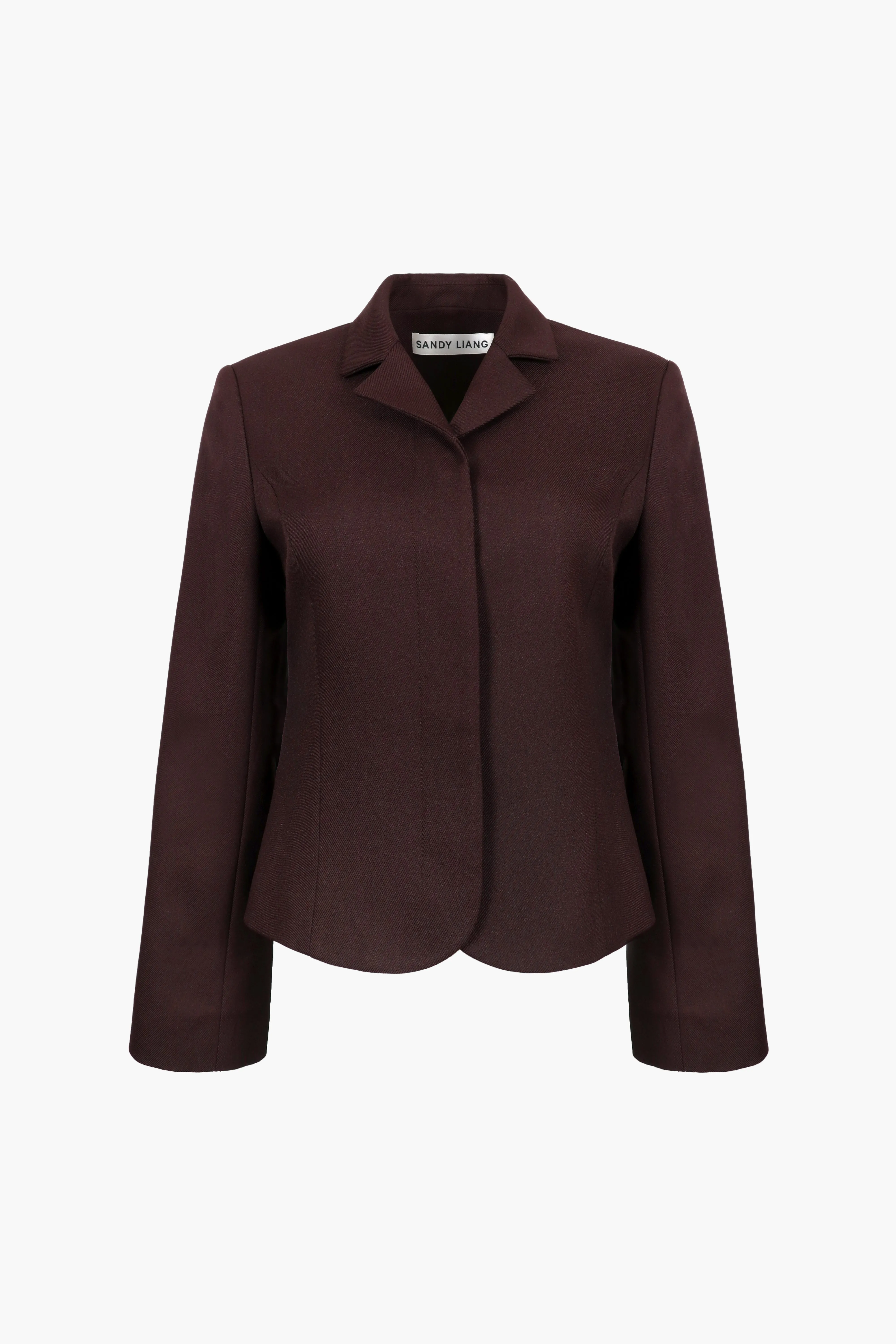 GARTEN JACKET IN BROWN sold by Sandy Liang