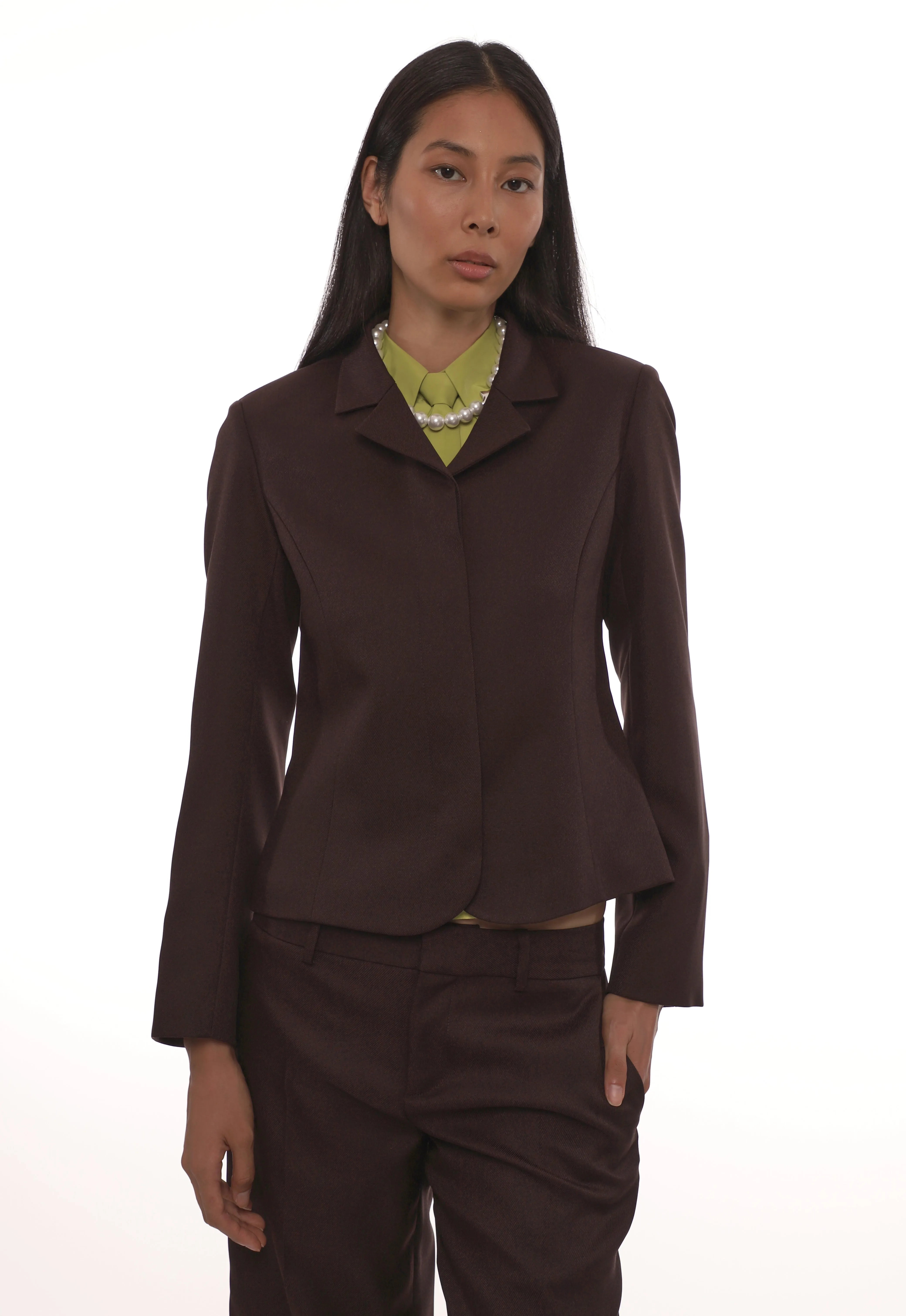 GARTEN JACKET IN BROWN sold by Sandy Liang product image thumbnail 2