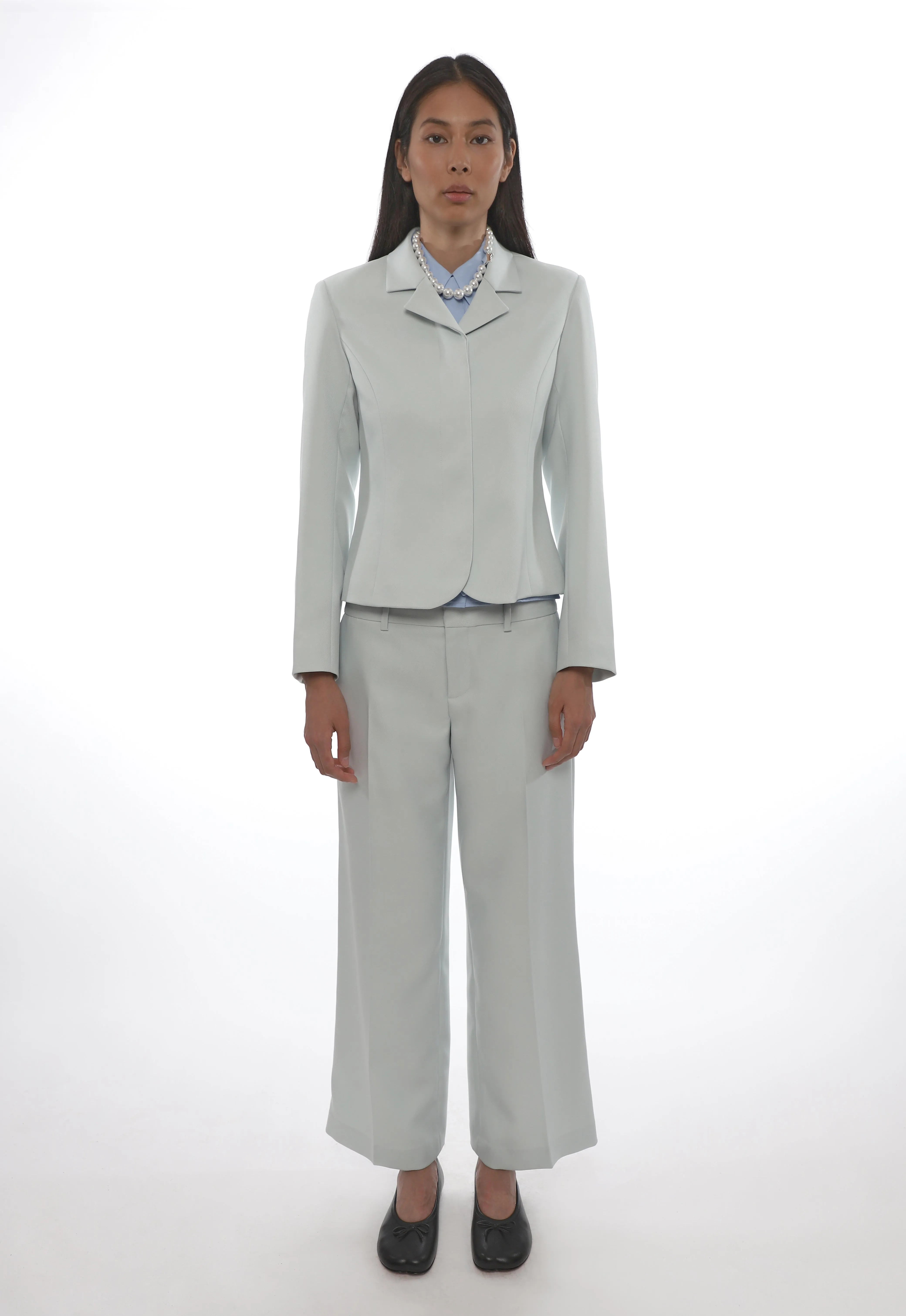 GARTEN JACKET IN ICE BLUE sold by Sandy Liang product image thumbnail 4