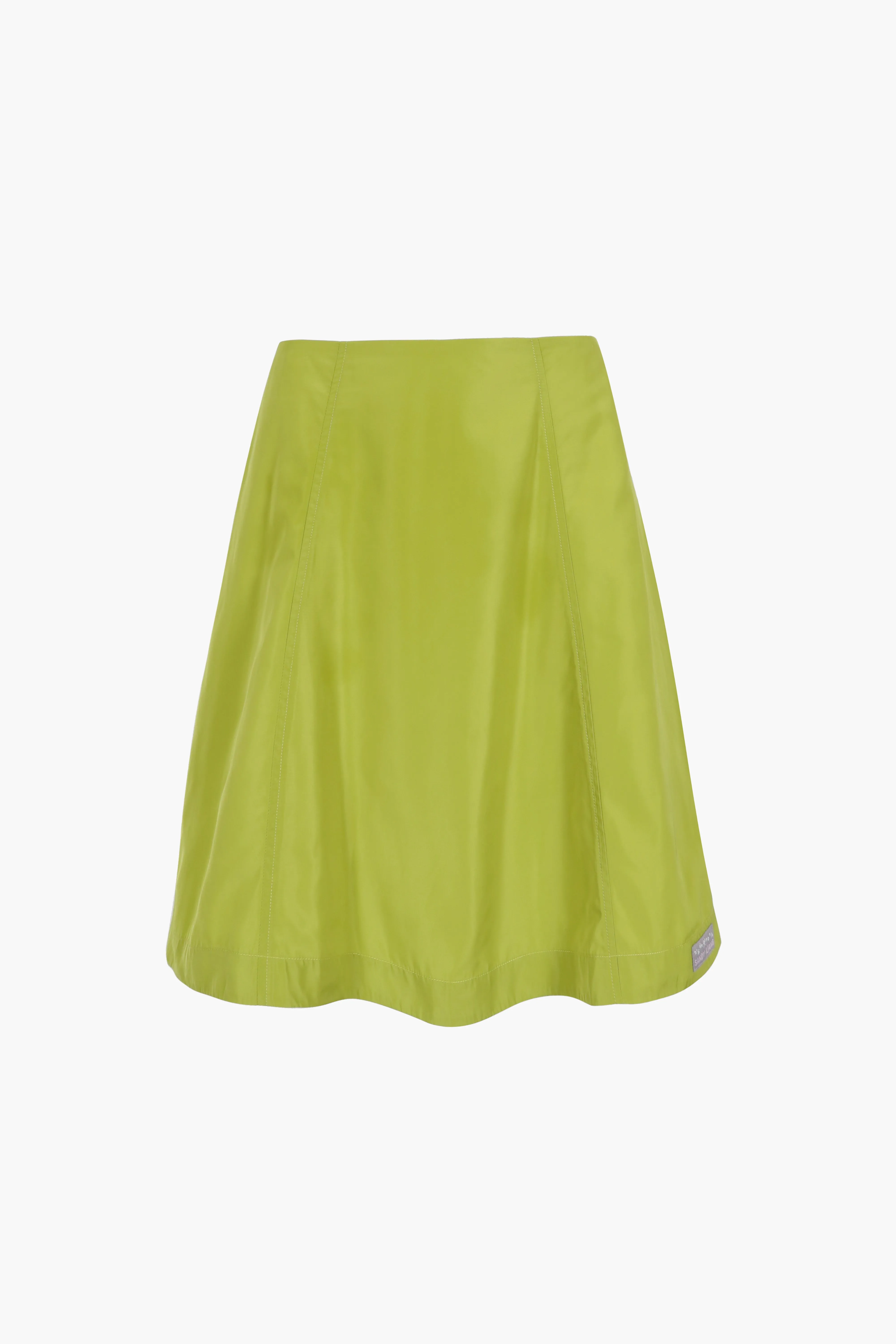CONSTANCE SKIRT IN CHARTREUSE sold by Sandy Liang