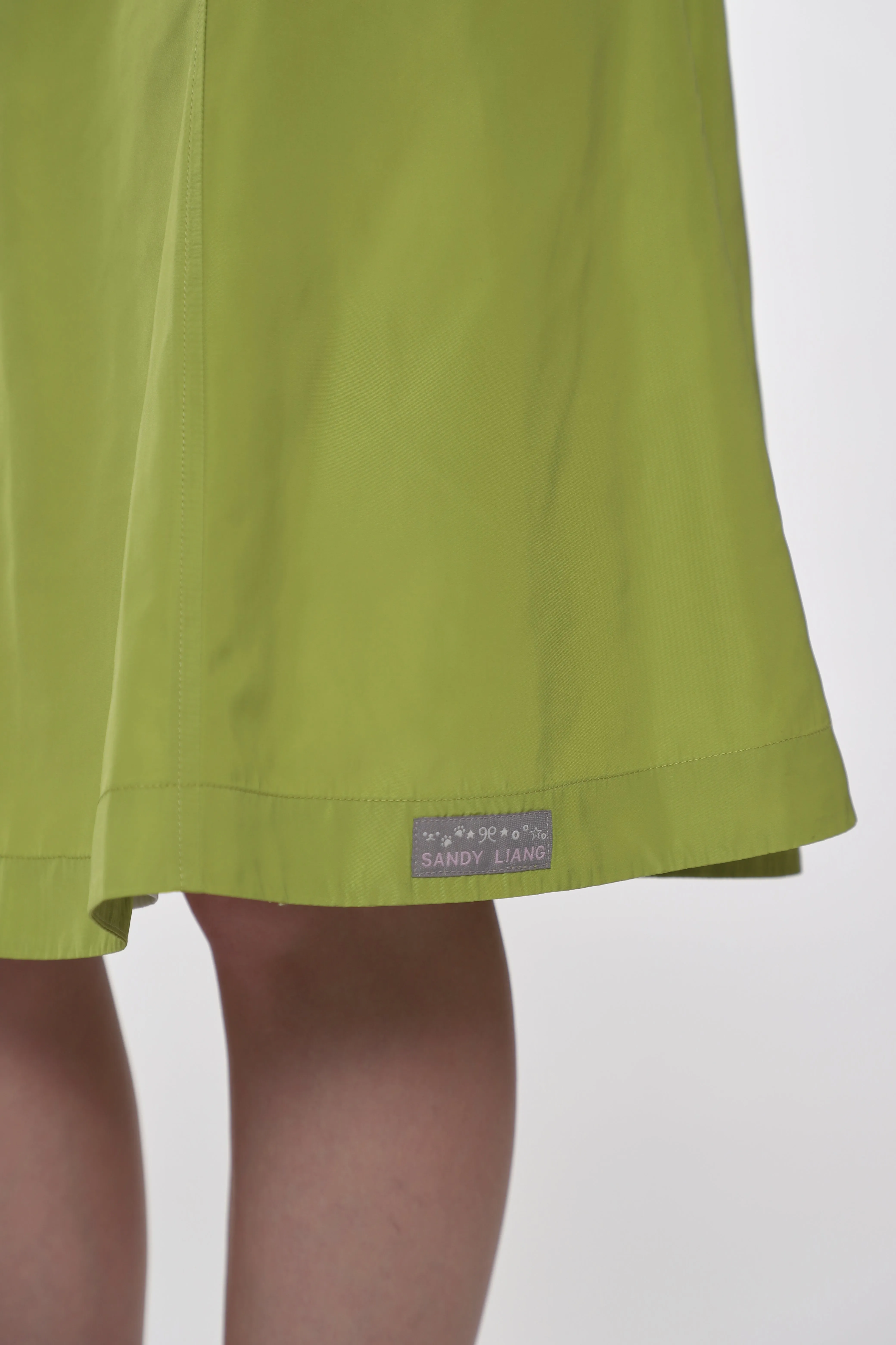 CONSTANCE SKIRT IN CHARTREUSE sold by Sandy Liang product image thumbnail 3
