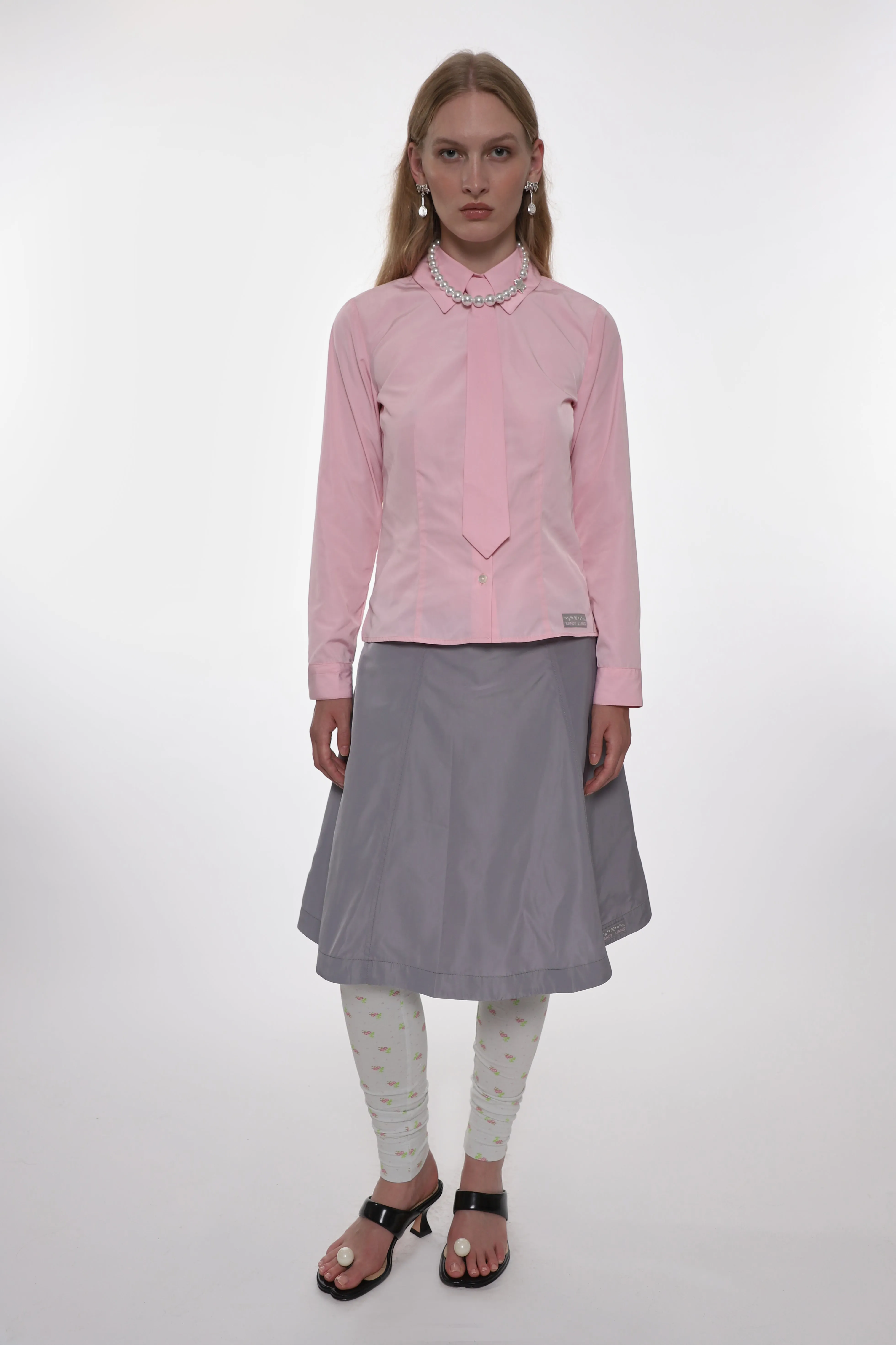 CONSTANCE SKIRT IN GREY sold by Sandy Liang product image thumbnail 4