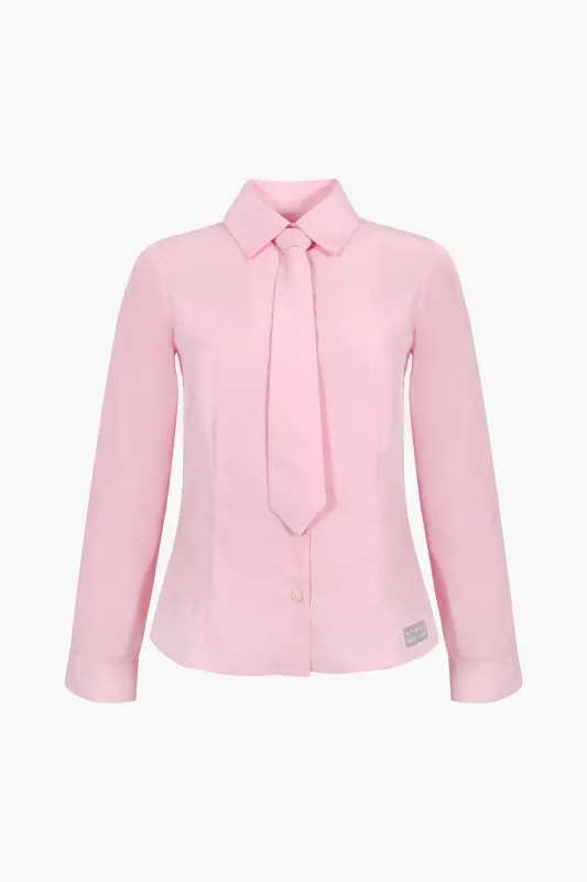 LEVI SHIRT IN PINK made by Sandy Liang