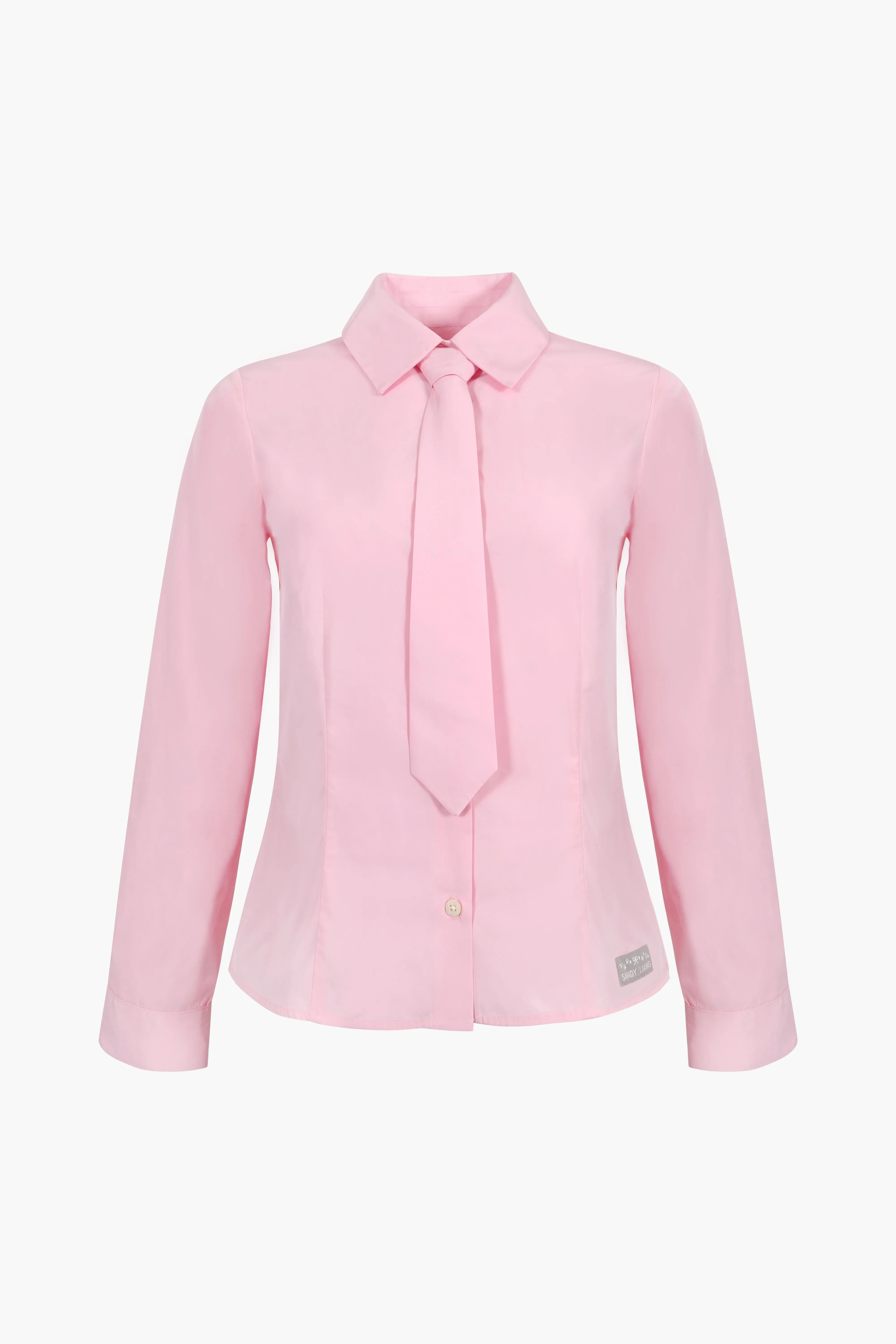 LEVI SHIRT IN PINK sold by Sandy Liang