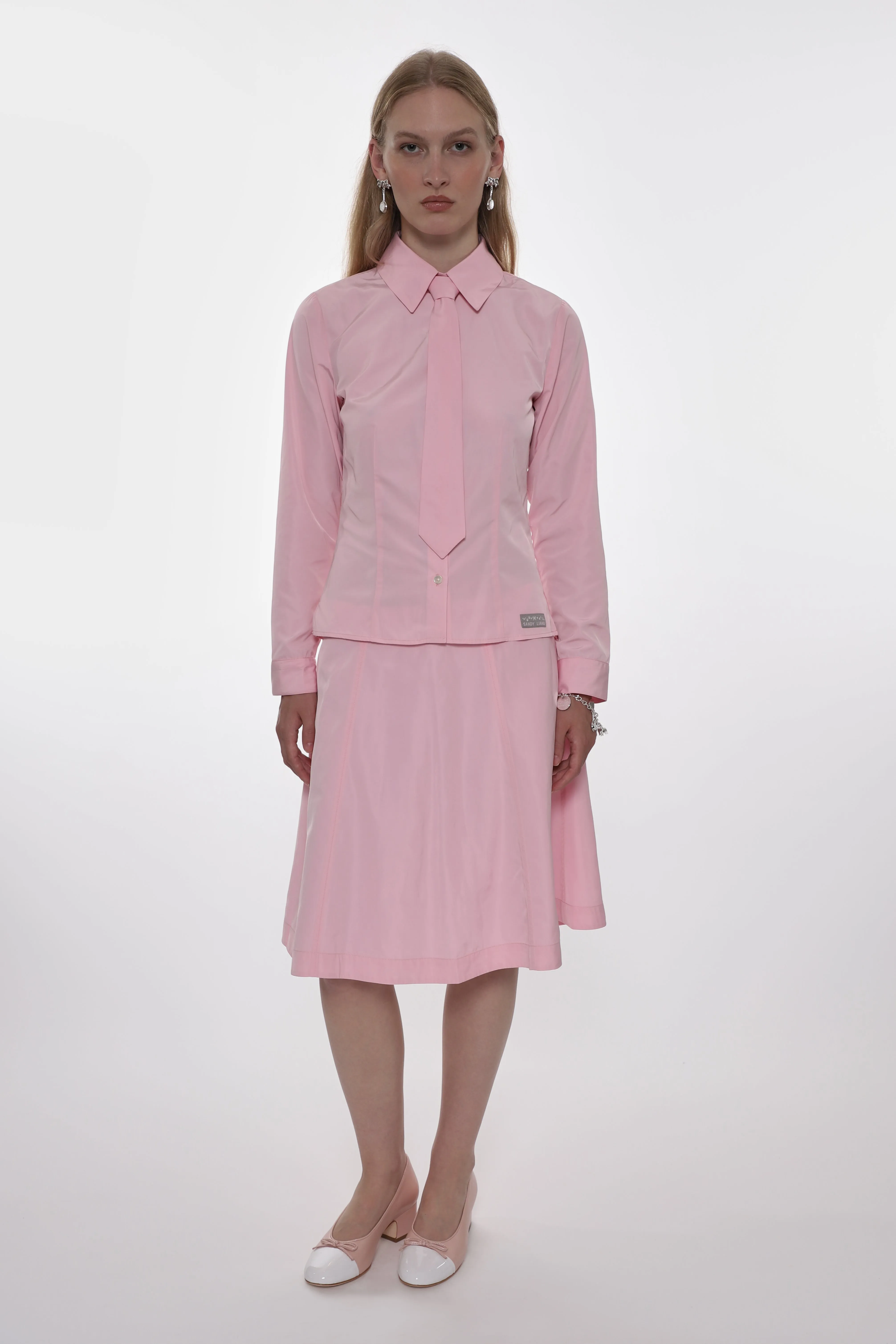 LEVI SHIRT IN PINK sold by Sandy Liang product image thumbnail 2