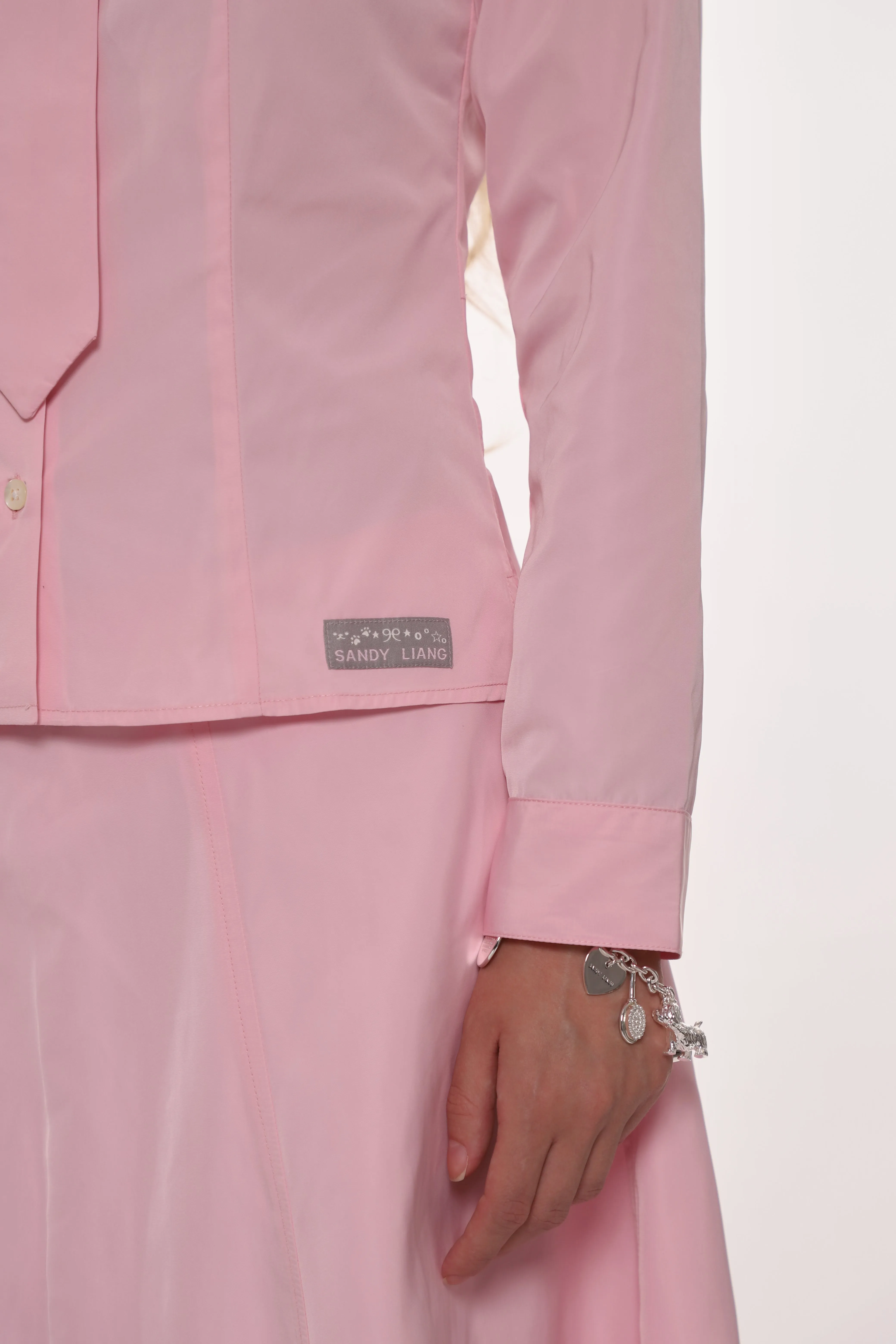 LEVI SHIRT IN PINK sold by Sandy Liang product image thumbnail 3