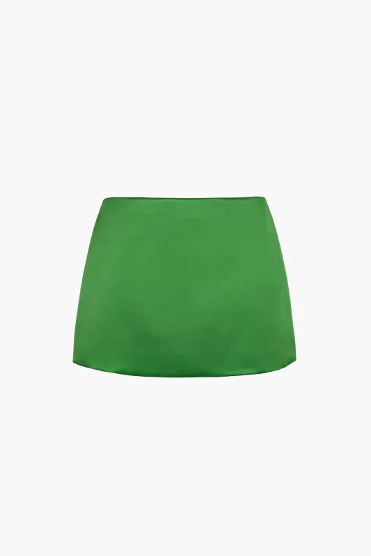 JUICY SKIRT IN GREEN sold by Sandy Liang