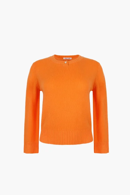 PINO CASHMERE SWEATER IN ORANGE sold by Sandy Liang