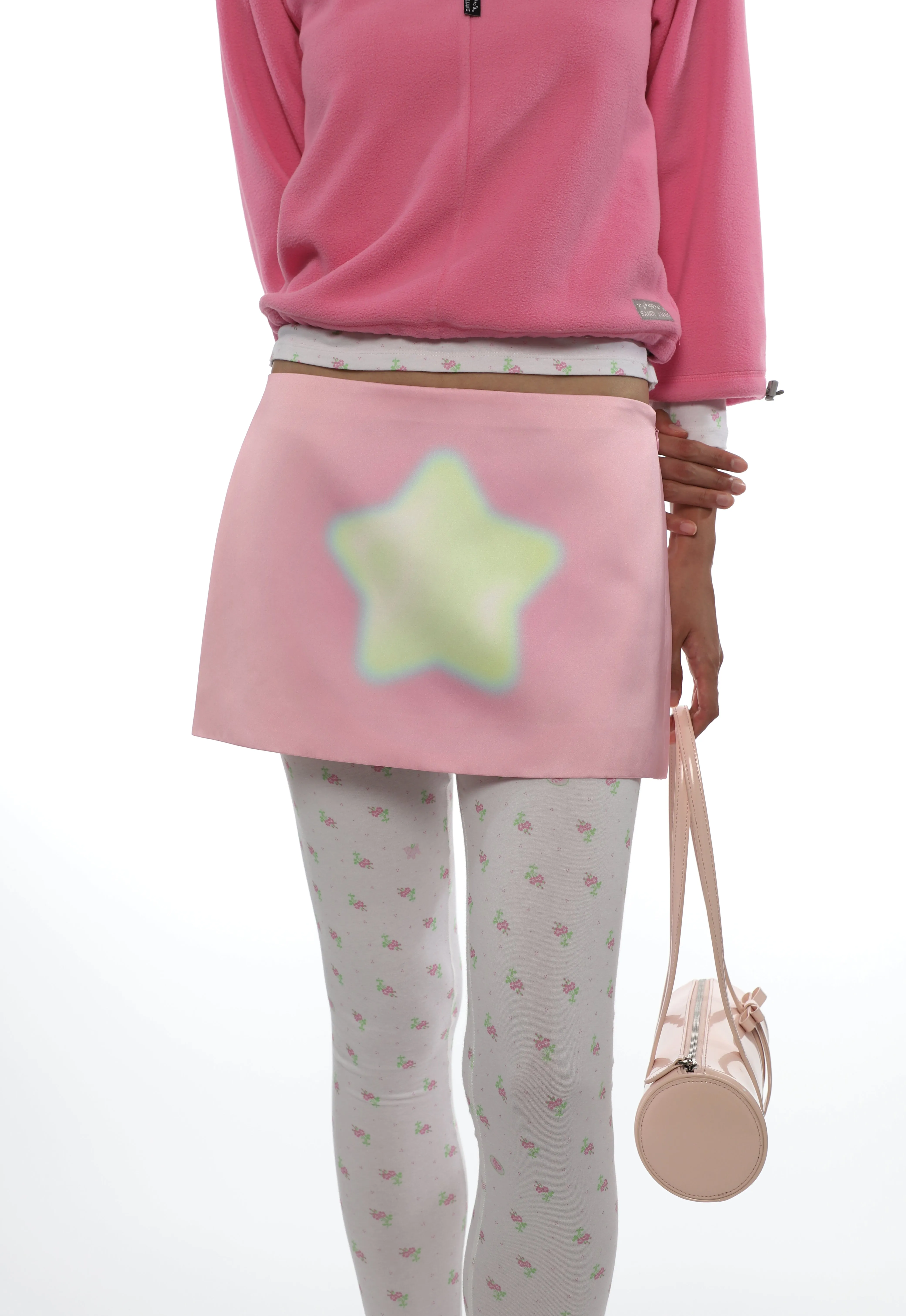 JUICE SKIRT IN PINK STAR sold by Sandy Liang product image thumbnail 5