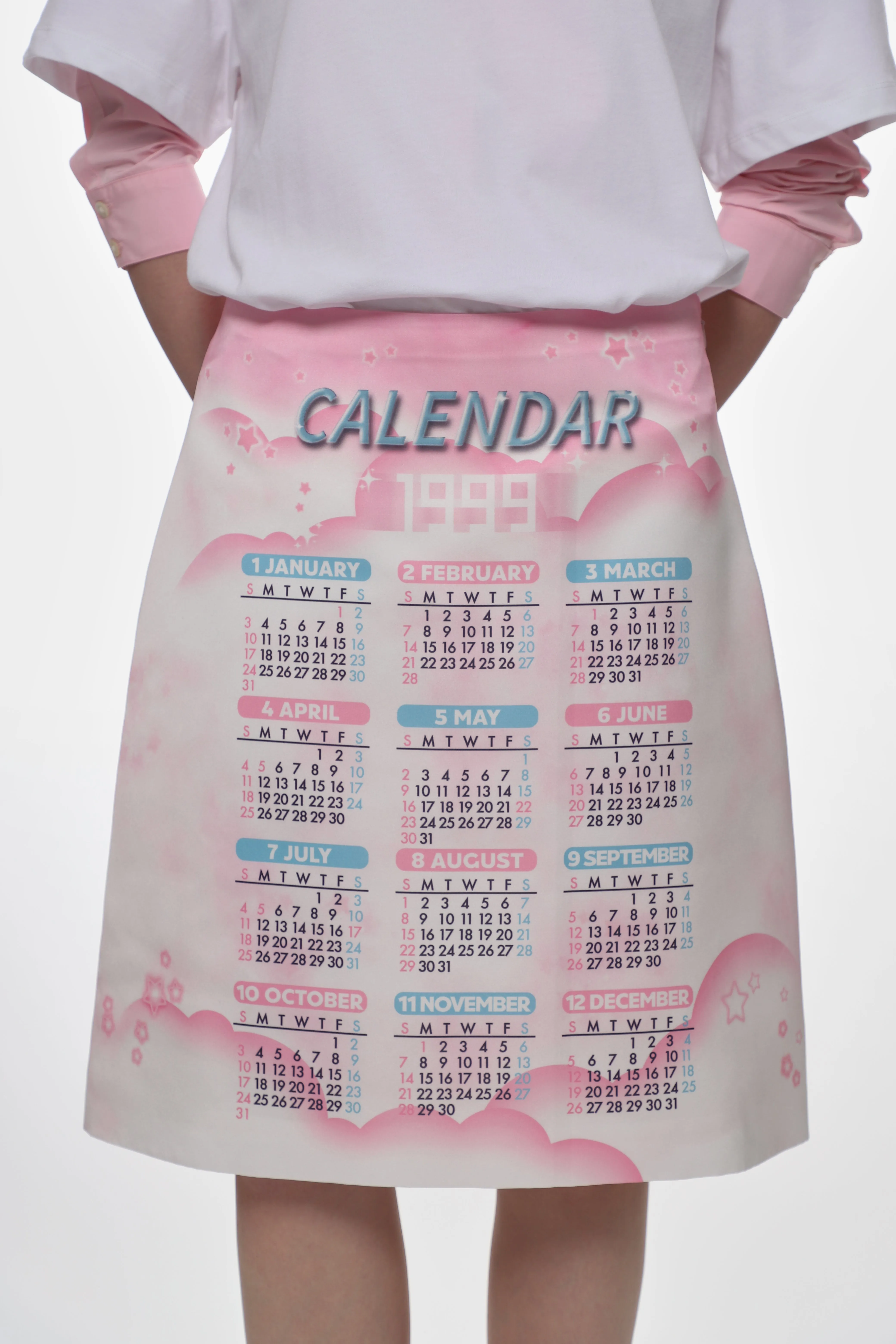 INA SKIRT IN CALENDAR sold by Sandy Liang product image thumbnail 3