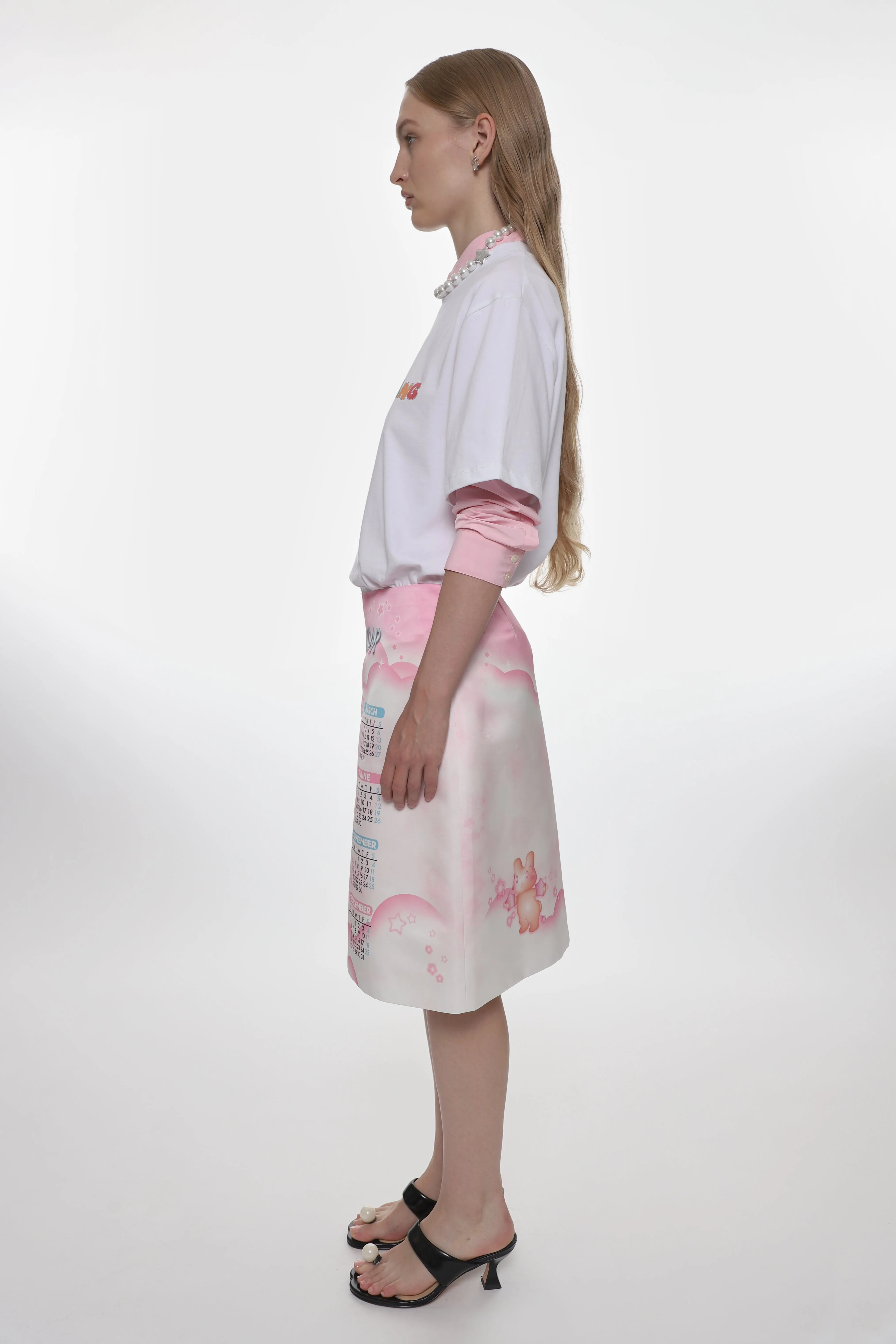 INA SKIRT IN CALENDAR sold by Sandy Liang product image thumbnail 4