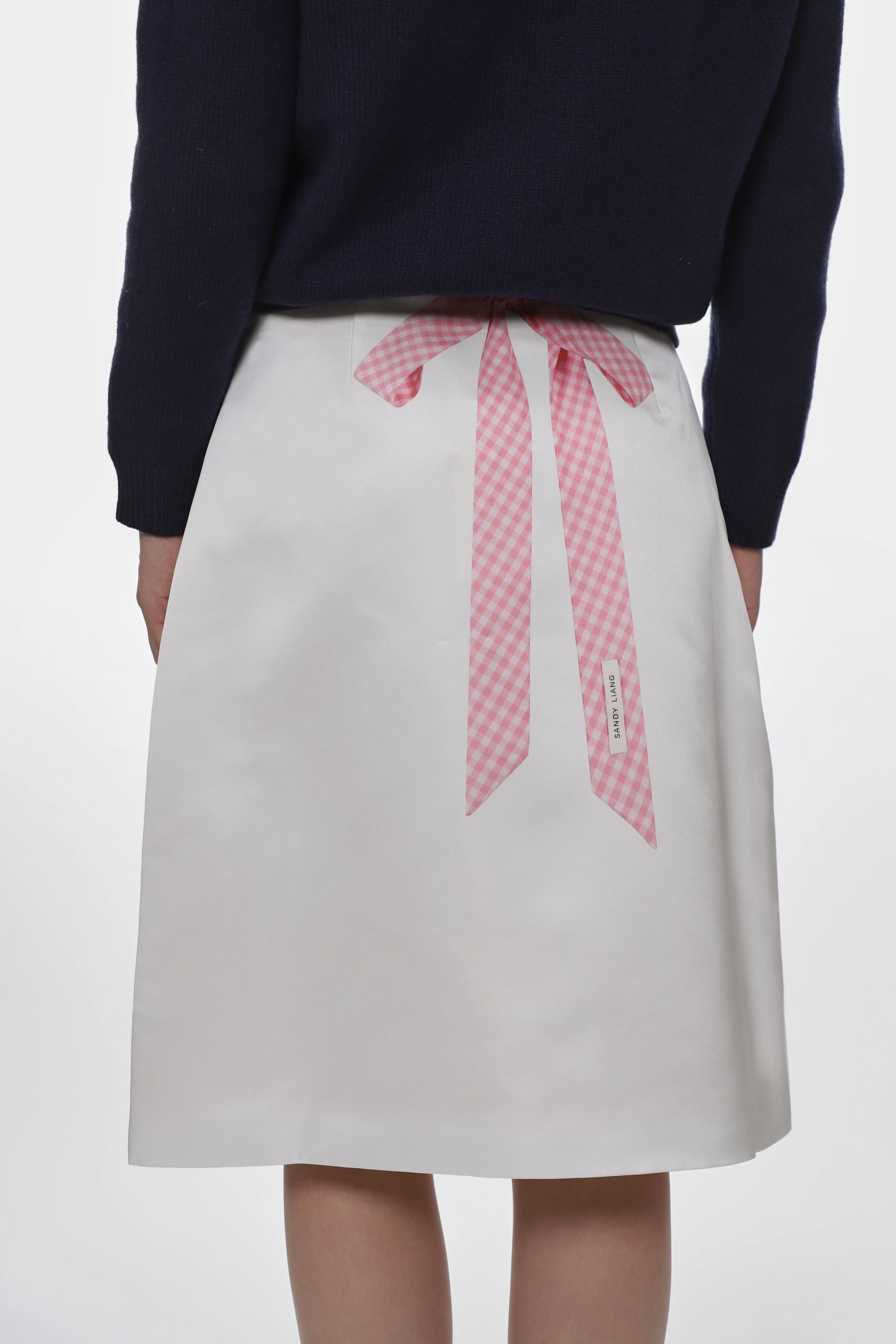 INA SKIRT IN TROMPE-L'OEIL APRON sold by Sandy Liang product image thumbnail 4