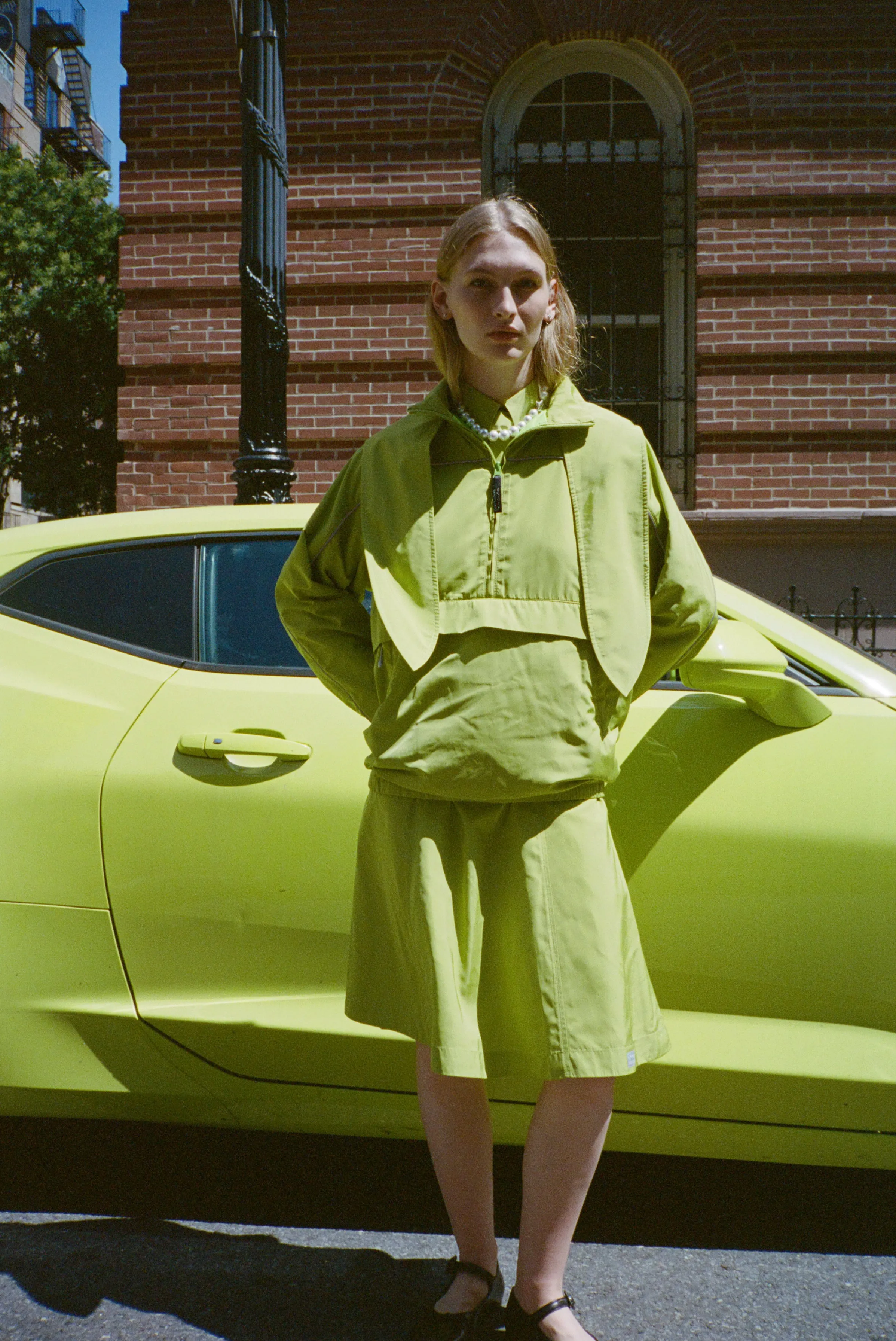 SIENA PULLOVER IN LIME sold by Sandy Liang product image thumbnail 5