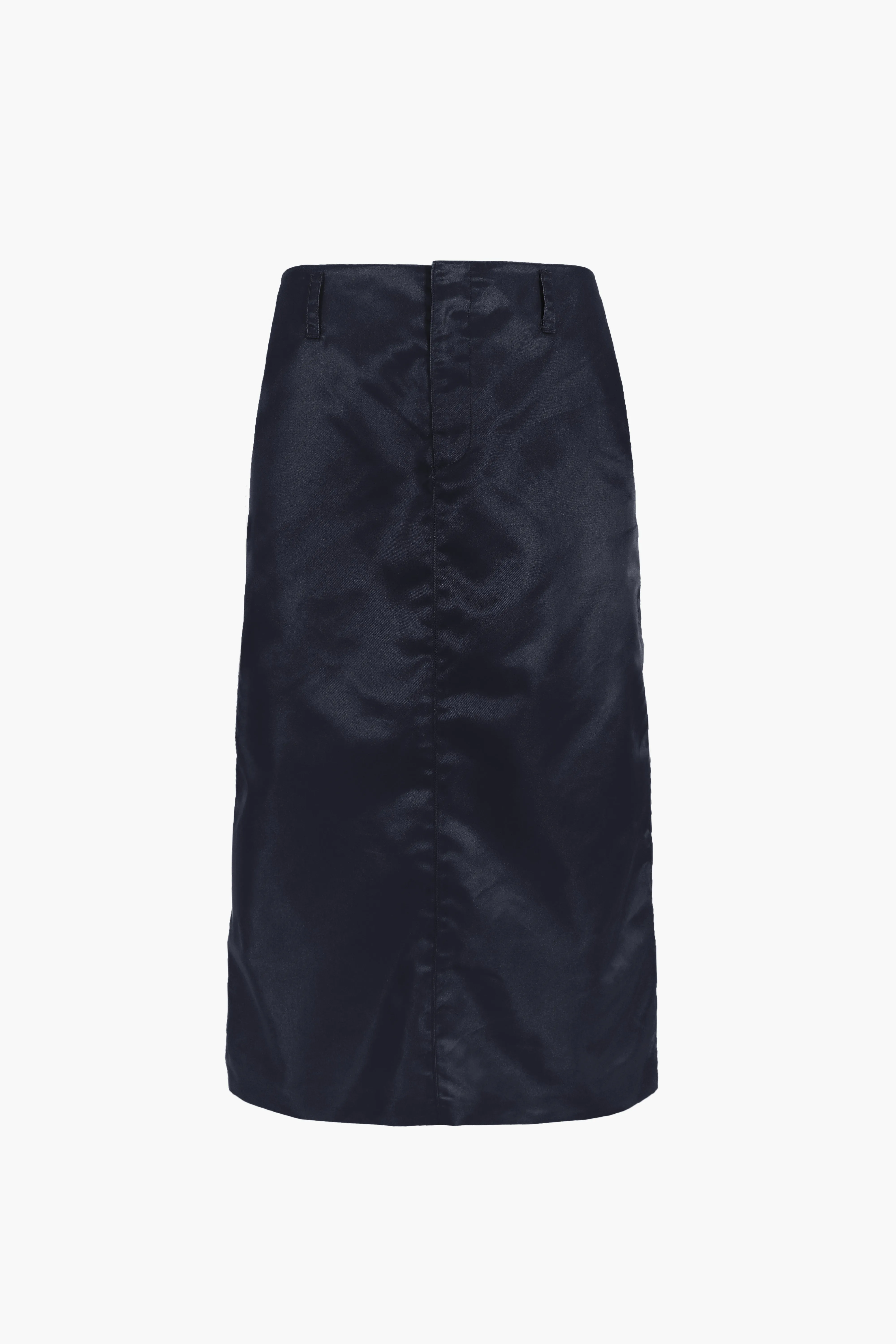 RAVENNA SKIRT IN NAVY sold by Sandy Liang