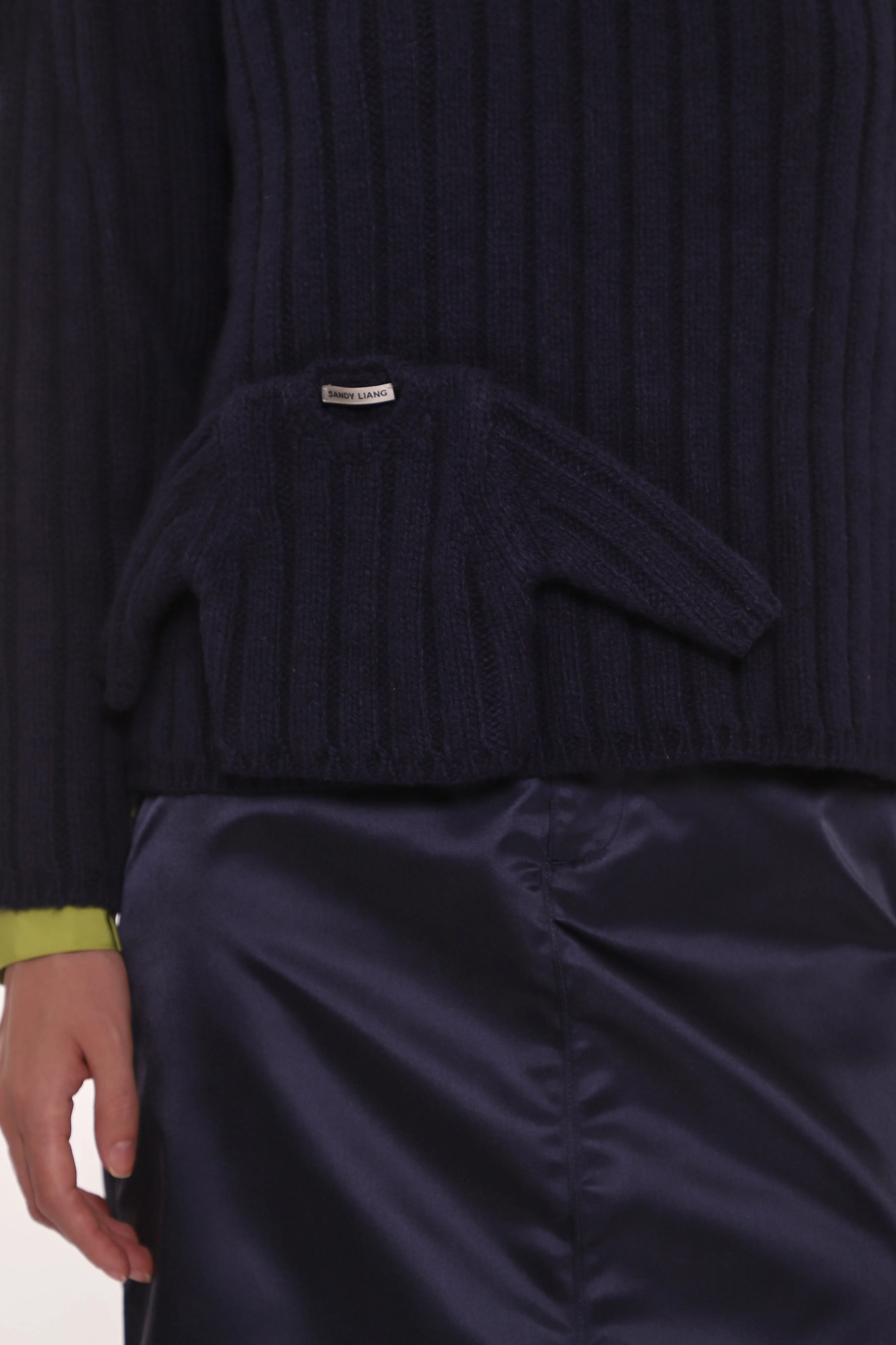 CARLOW SWEATER IN DARK NAVY sold by Sandy Liang product image thumbnail 4