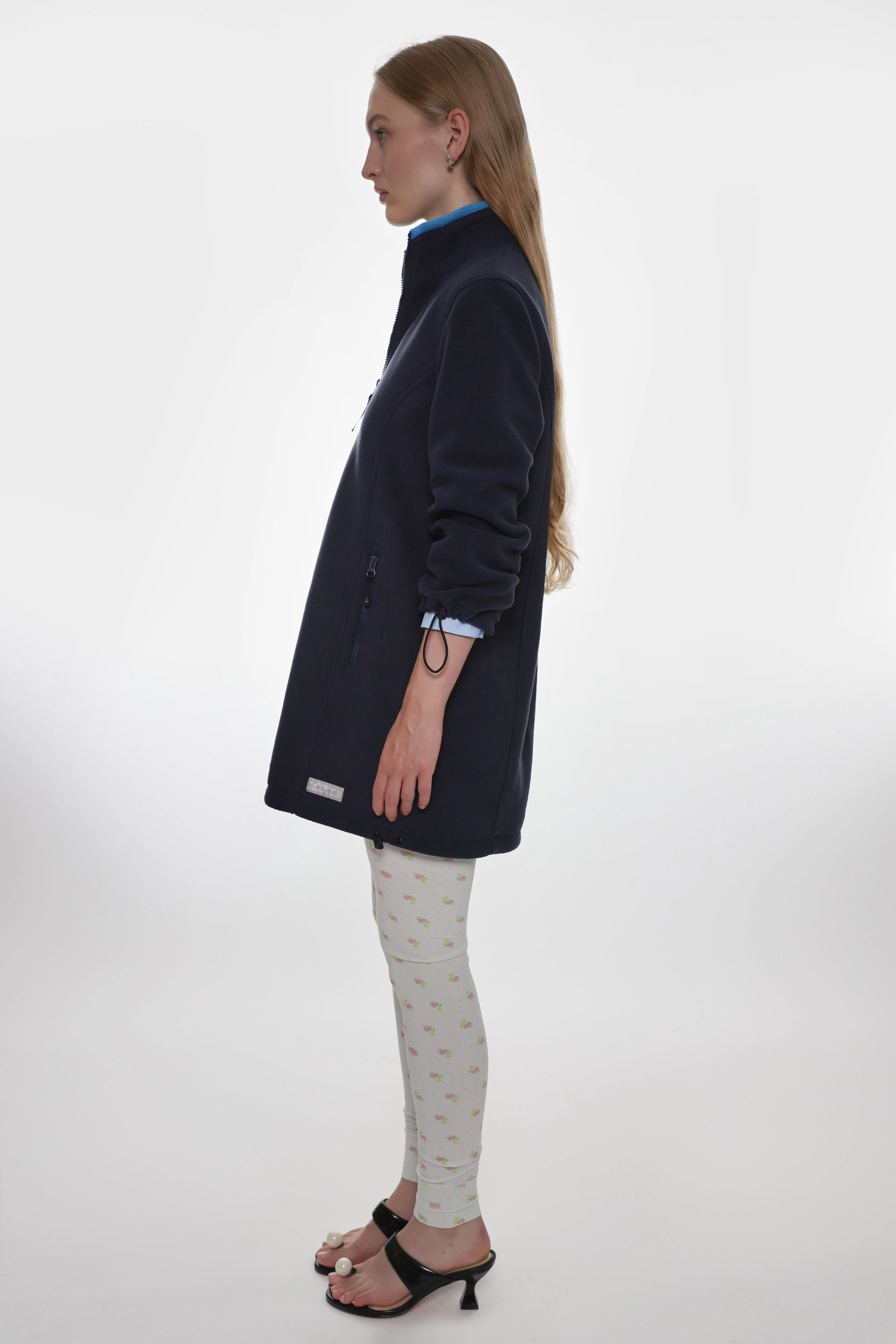 LAMB FLEECE DRESS IN DARK NAVY sold by Sandy Liang product image thumbnail 4