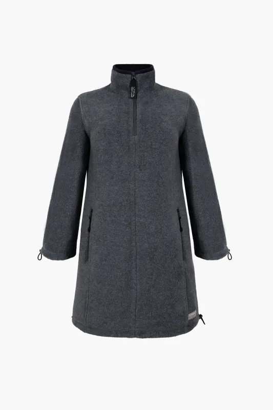 LAMB FLEECE DRESS IN GREY sold by Sandy Liang