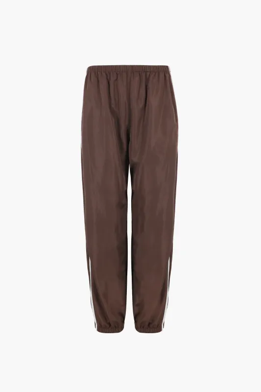 PAPRIKA PANT IN DARK BROWN sold by Sandy Liang