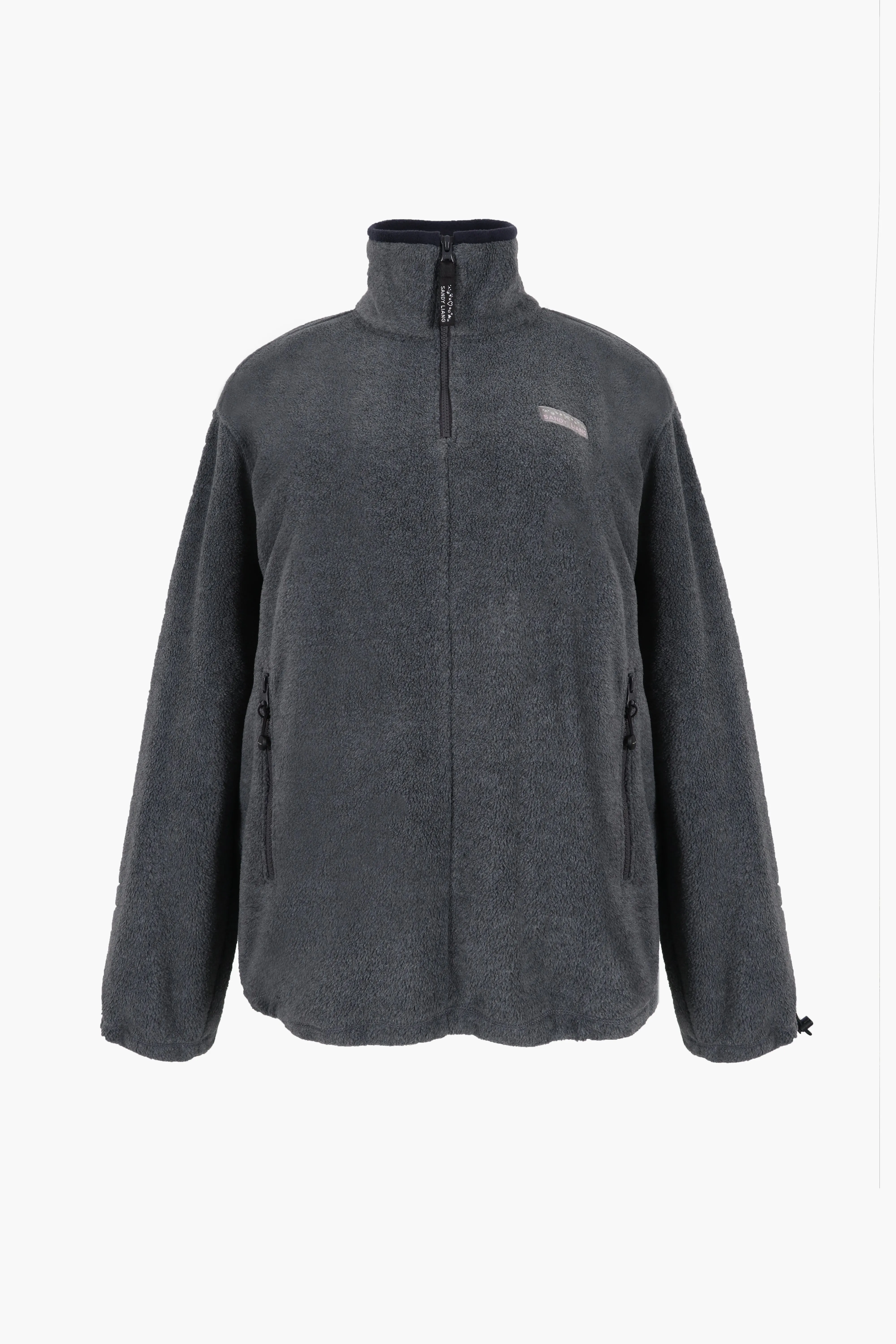ASCHER PULLOVER FLEECE IN GREY sold by Sandy Liang
