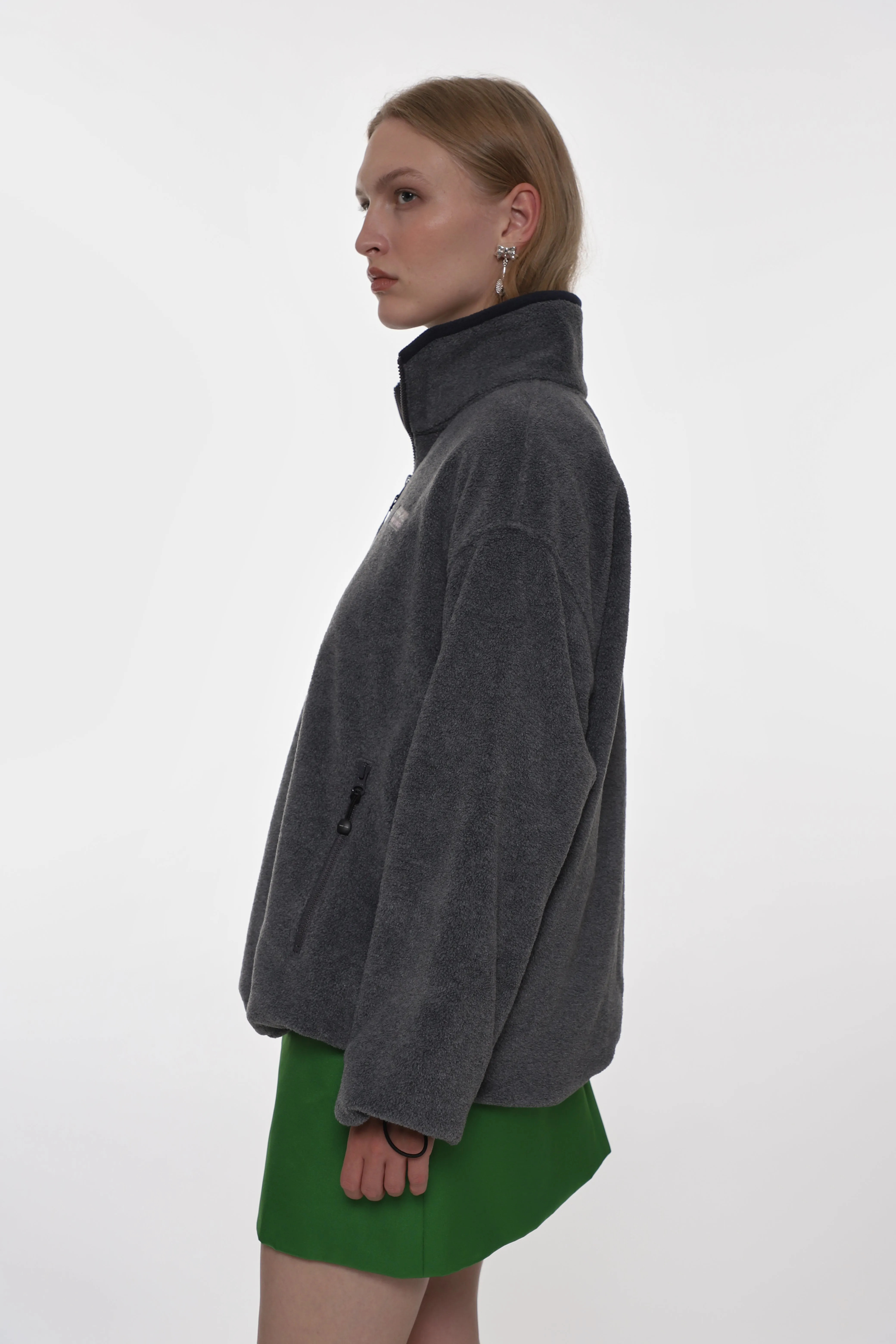 ASCHER PULLOVER FLEECE IN GREY sold by Sandy Liang product image thumbnail 3