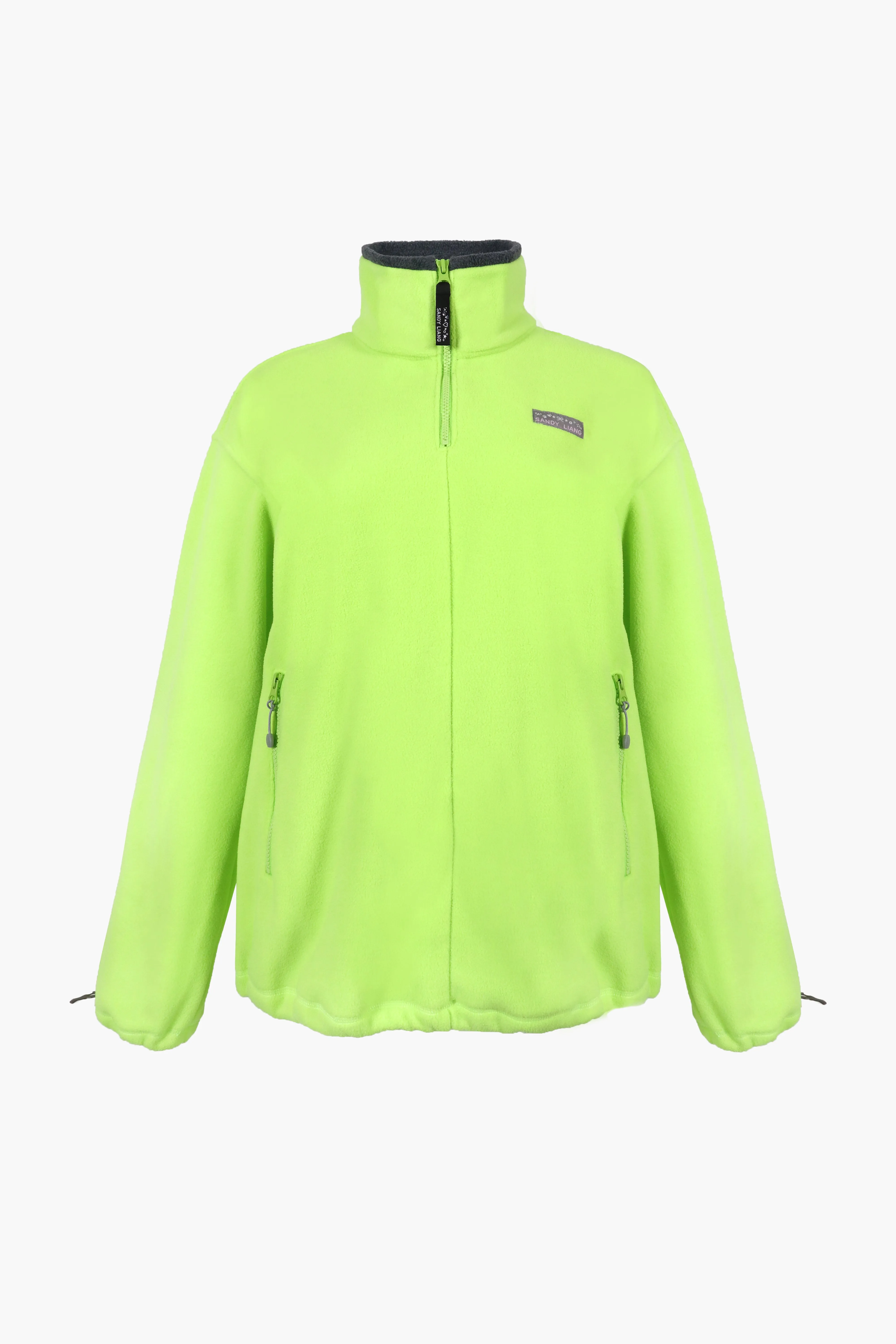 ASCHER PULLOVER FLEECE IN NEON GREEN sold by Sandy Liang