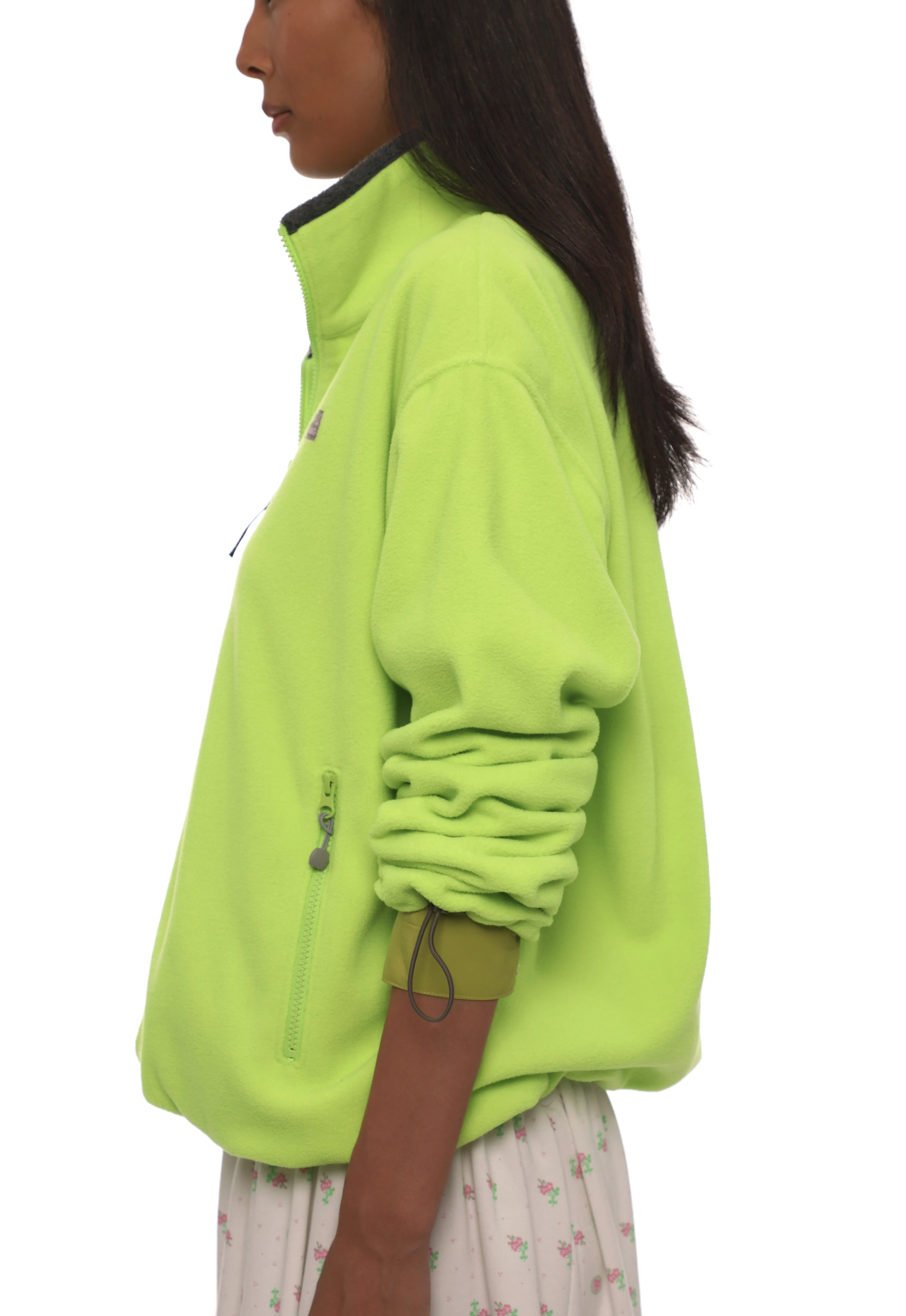ASCHER PULLOVER FLEECE IN NEON GREEN sold by Sandy Liang product image thumbnail 4