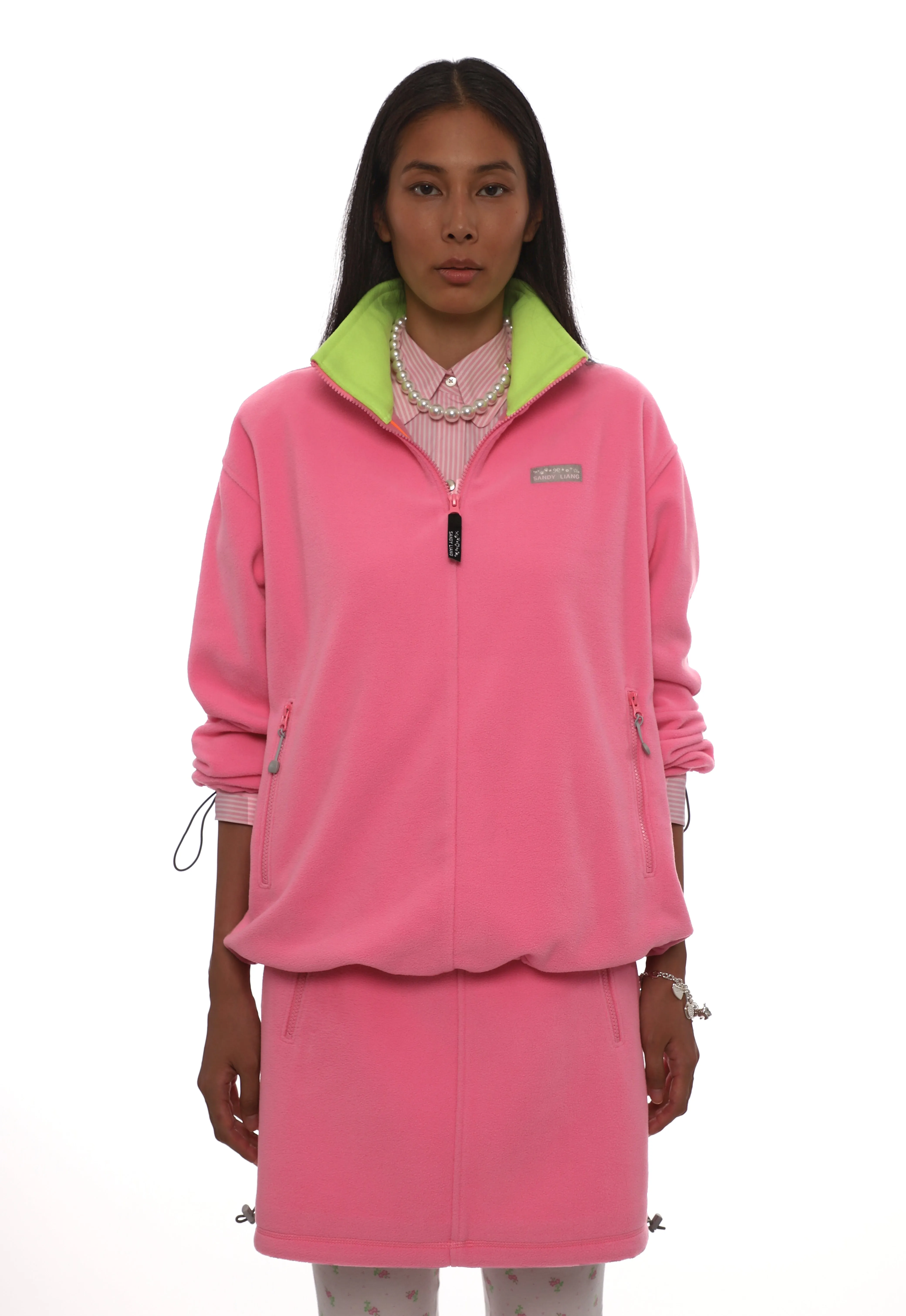 ASCHER PULLOVER FLEECE IN PINK sold by Sandy Liang product image thumbnail 4