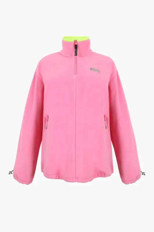 ASCHER PULLOVER FLEECE IN PINK sold by Sandy Liang