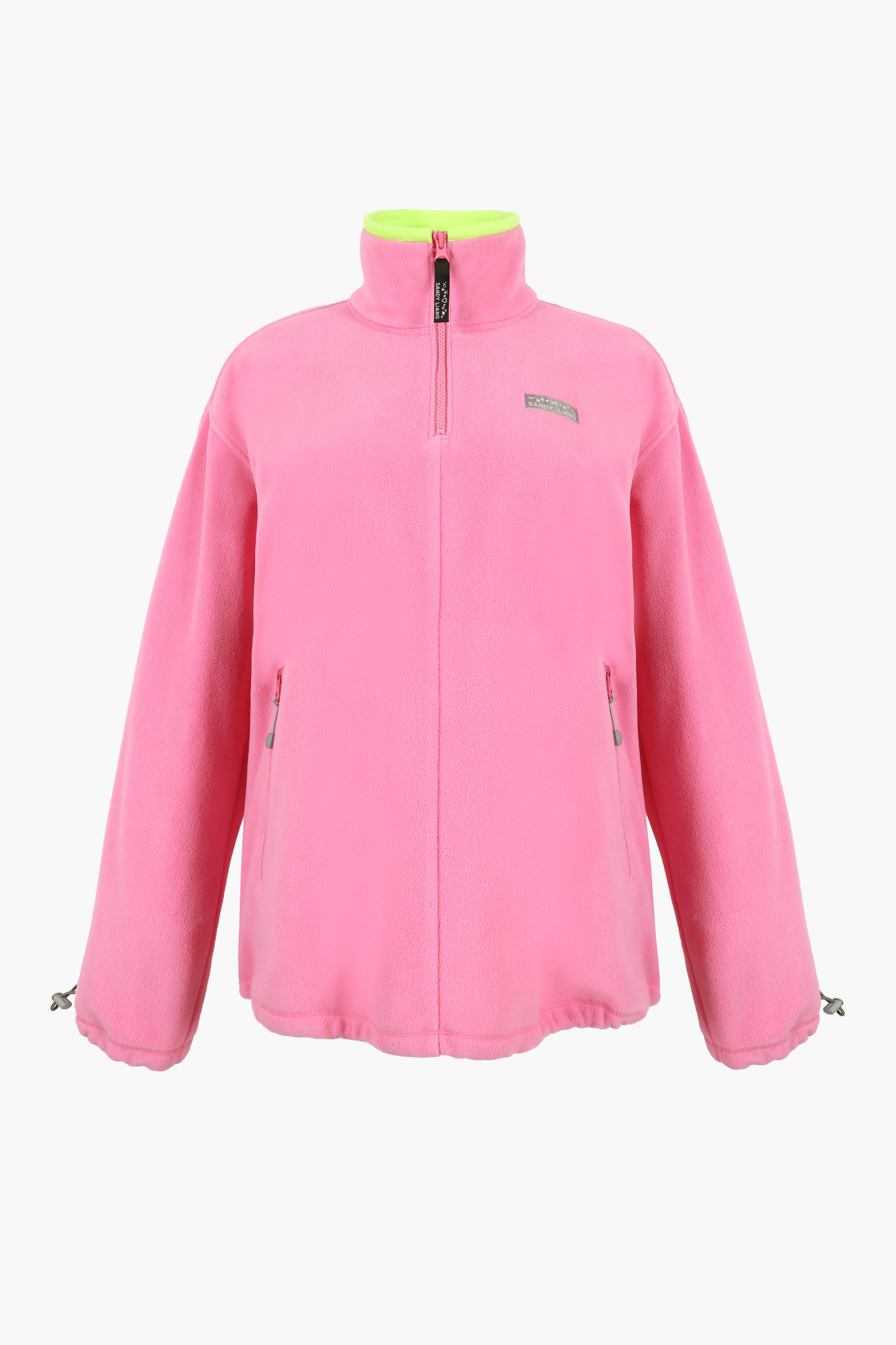 ASCHER PULLOVER FLEECE IN PINK sold by Sandy Liang