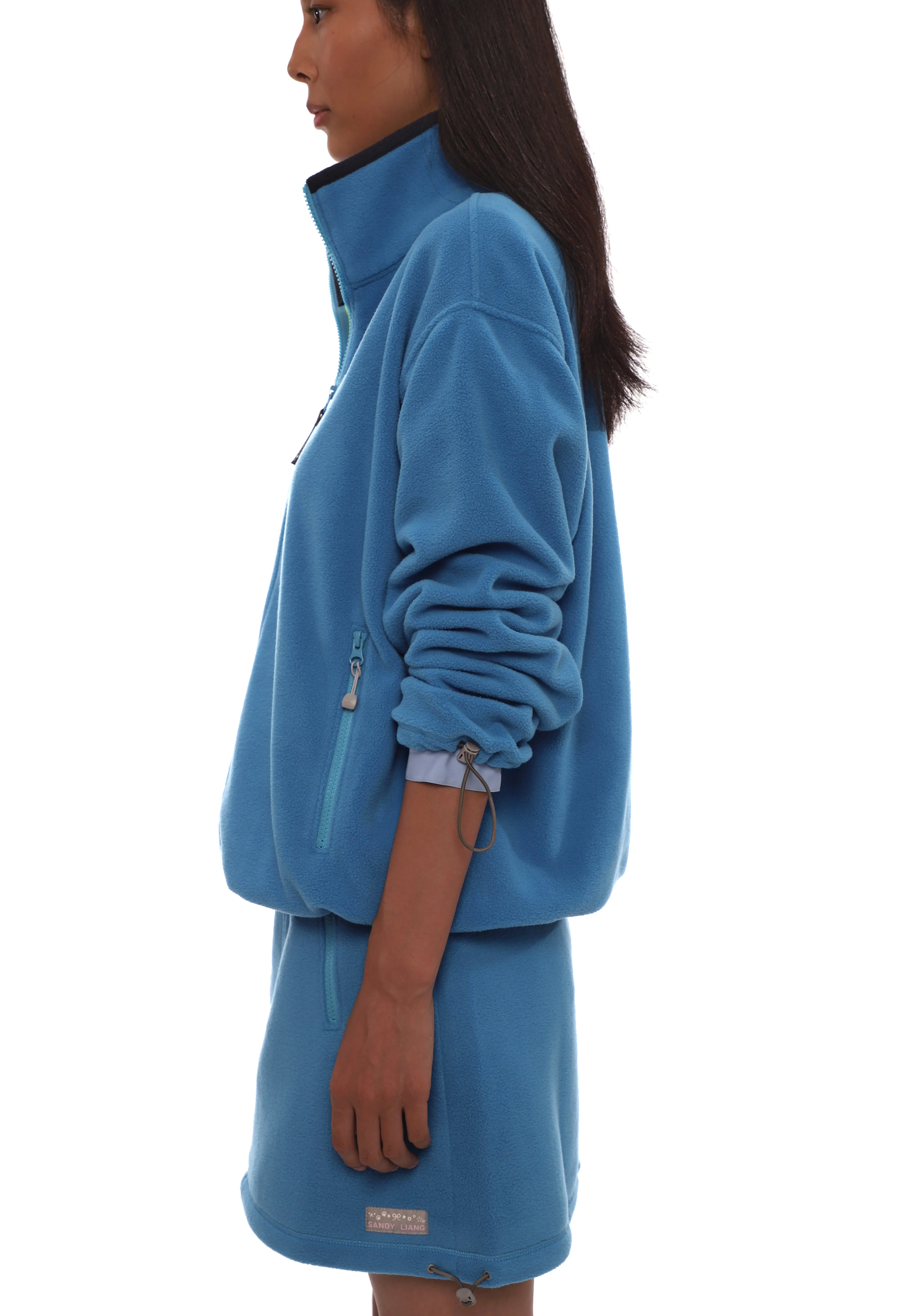 ASCHER PULLOVER FLEECE IN BLUE sold by Sandy Liang product image thumbnail 5
