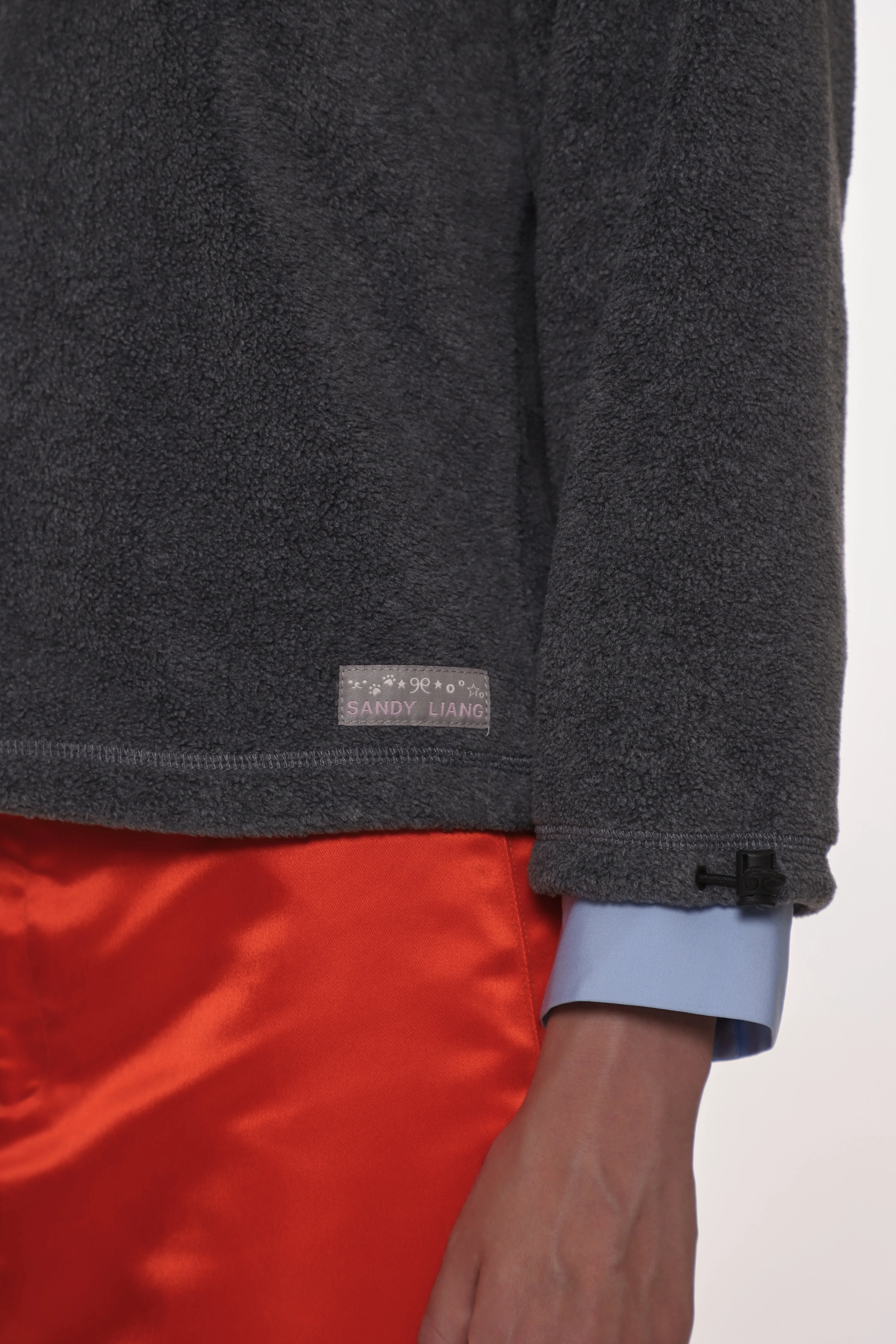 LILBEAN PULLOVER FLEECE IN GREY sold by Sandy Liang product image thumbnail 4