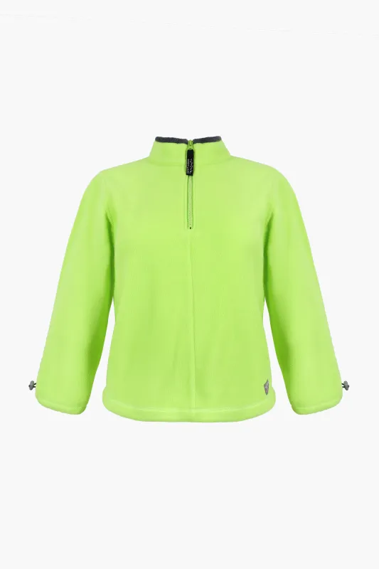 LILBEAN PULLOVER FLEECE IN NEON GREEN sold by Sandy Liang