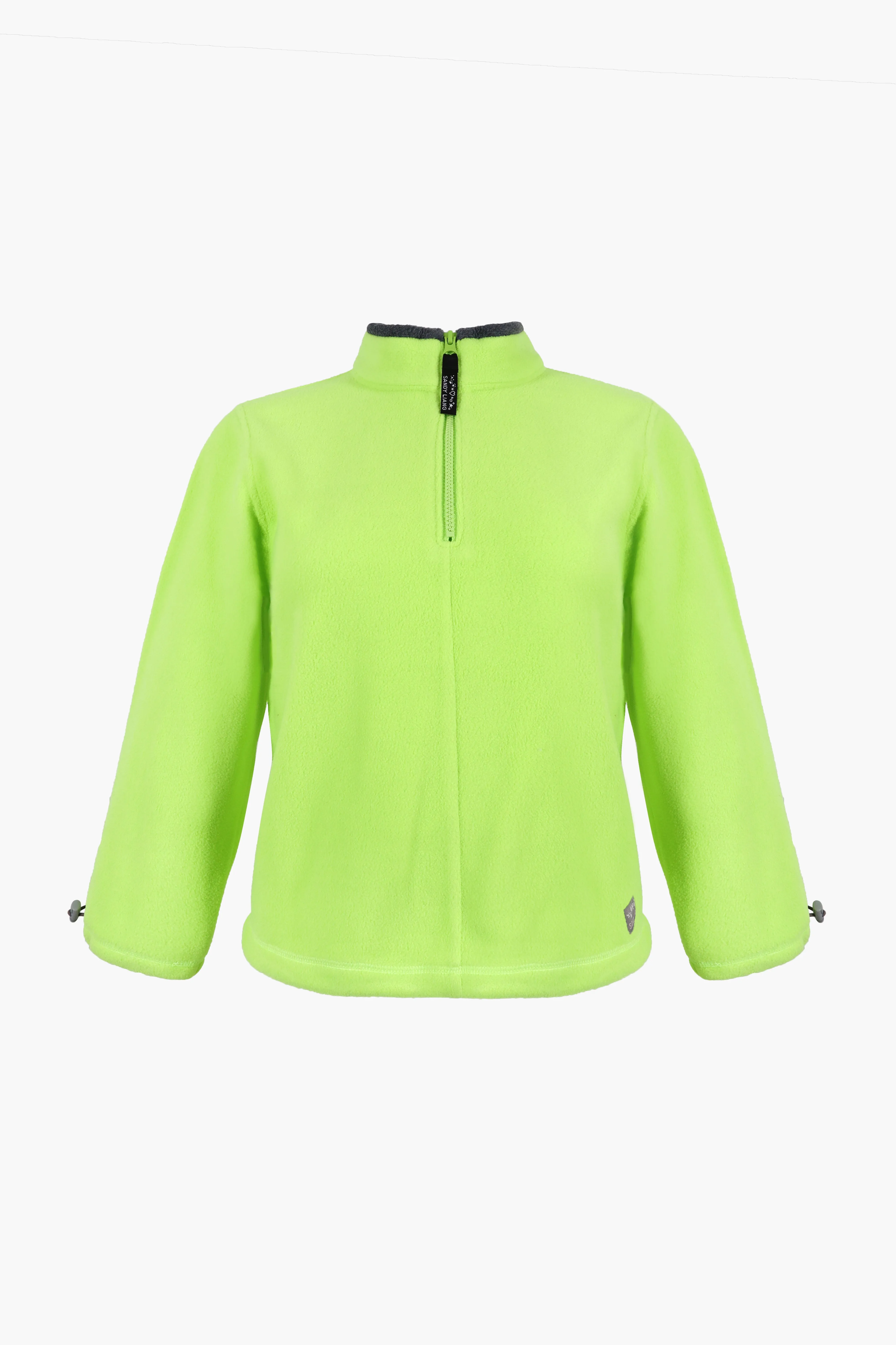 LILBEAN PULLOVER FLEECE IN NEON GREEN sold by Sandy Liang