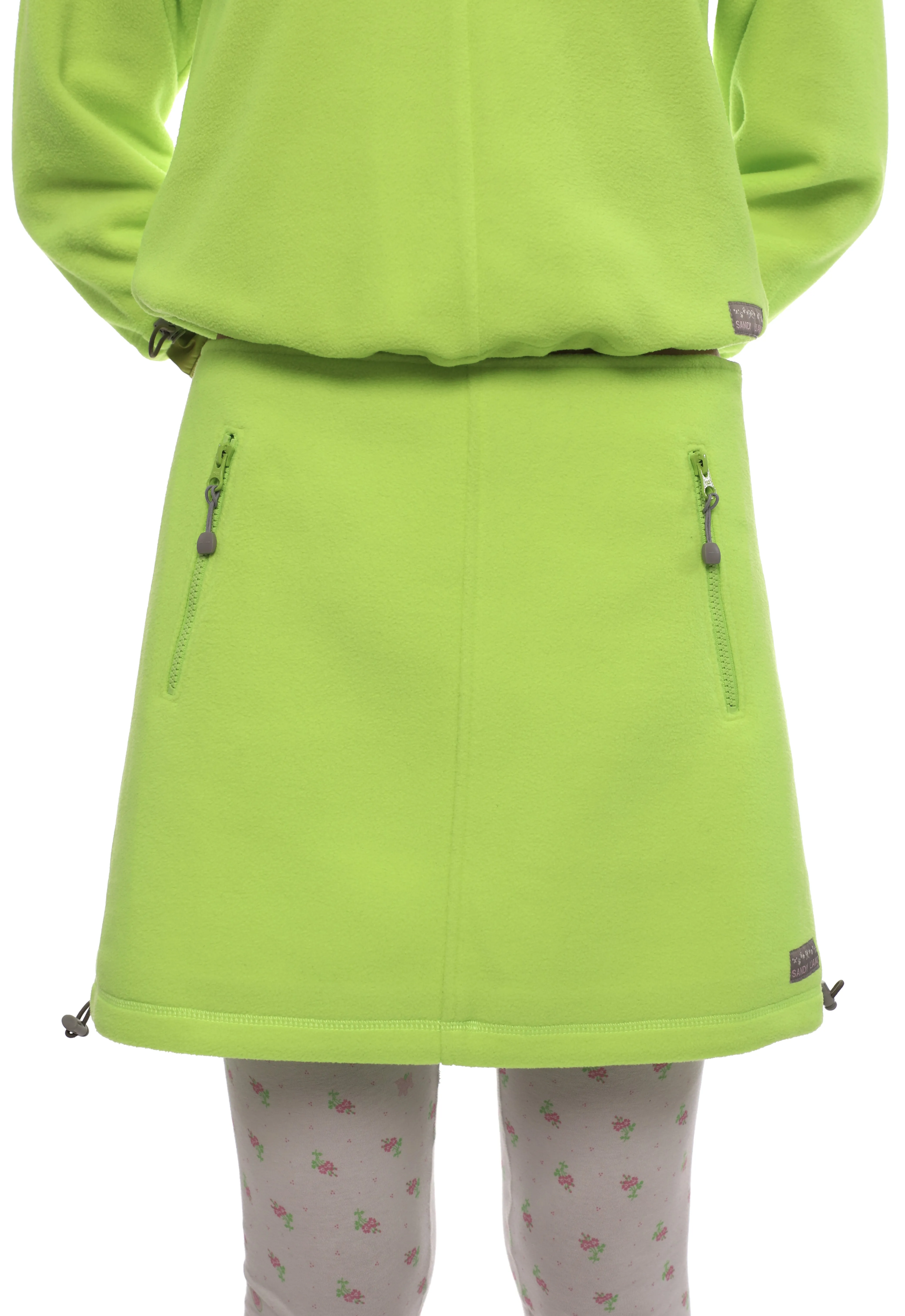 POLAR FLEECE SKIRT IN NEON GREEN sold by Sandy Liang product image thumbnail 2