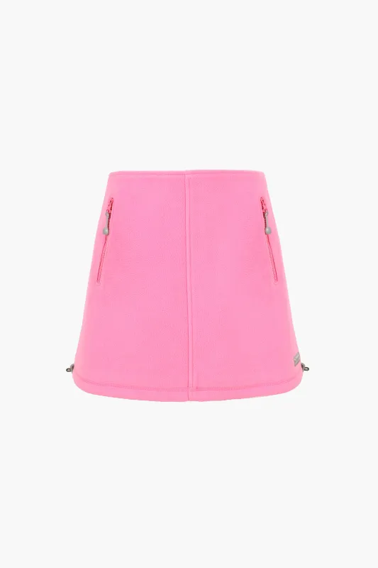 POLAR FLEECE SKIRT IN PINK sold by Sandy Liang