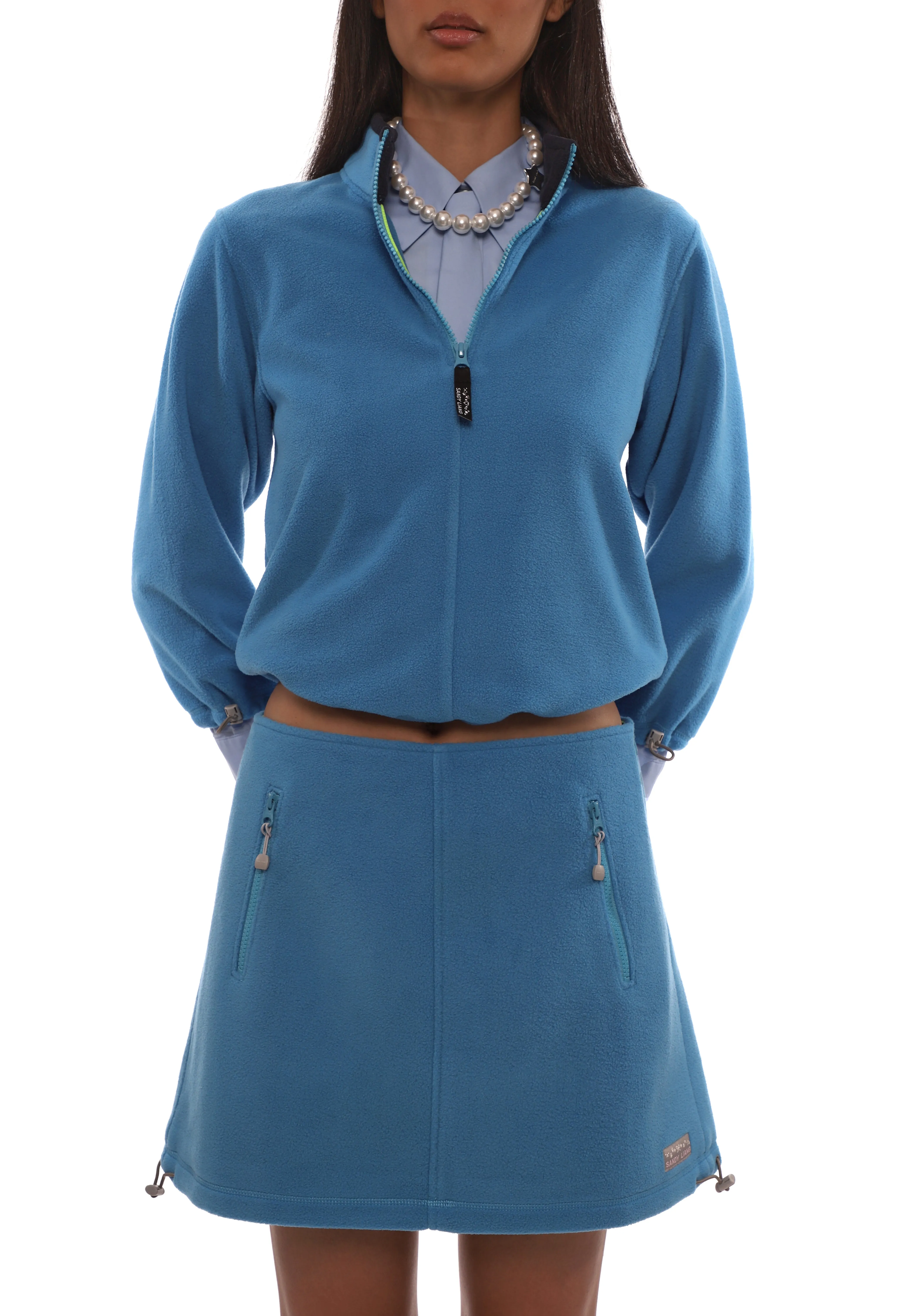 POLAR FLEECE SKIRT IN BLUE sold by Sandy Liang product image thumbnail 2