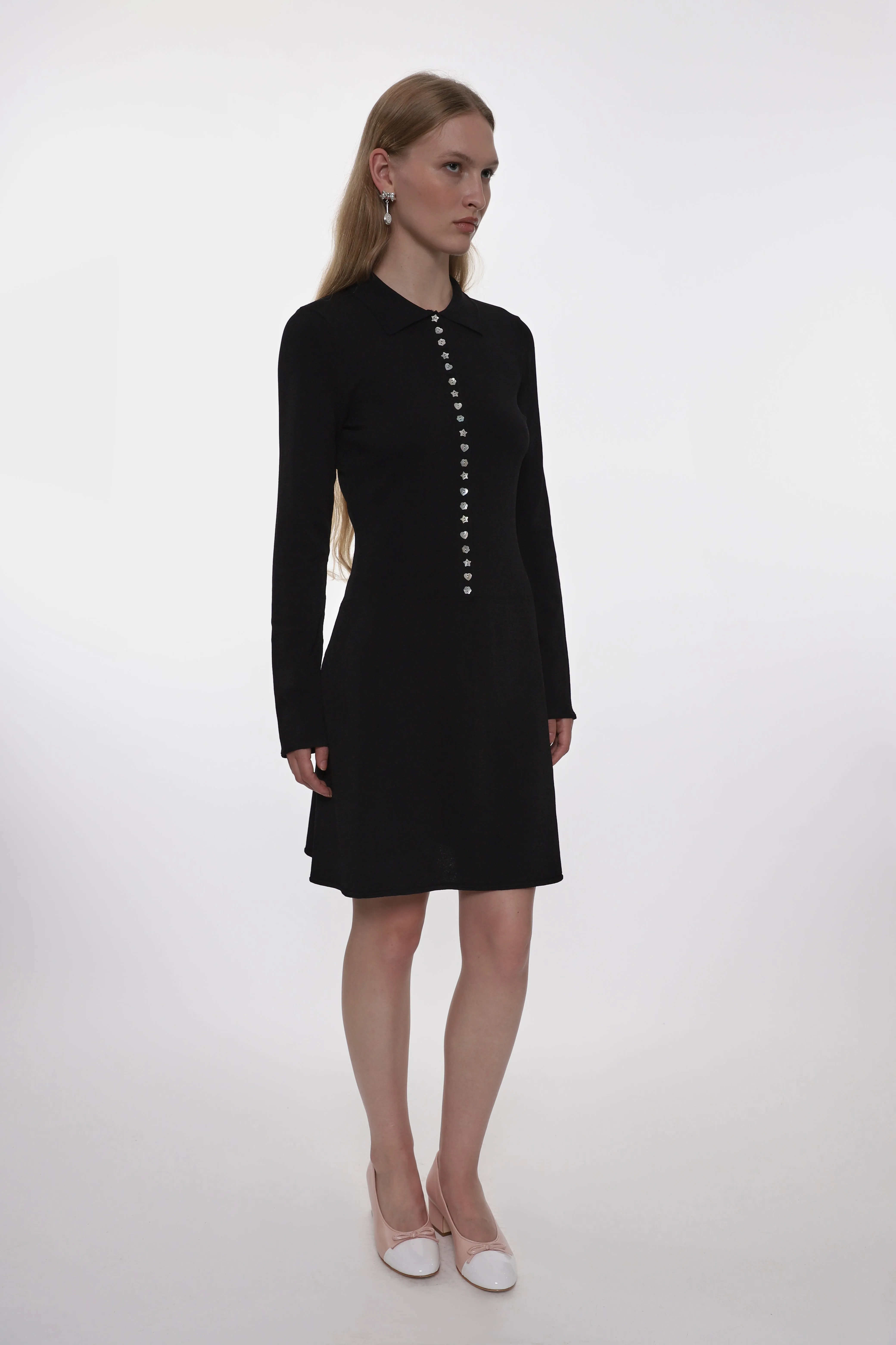 LORI DRESS IN BLACK sold by Sandy Liang product image thumbnail 5