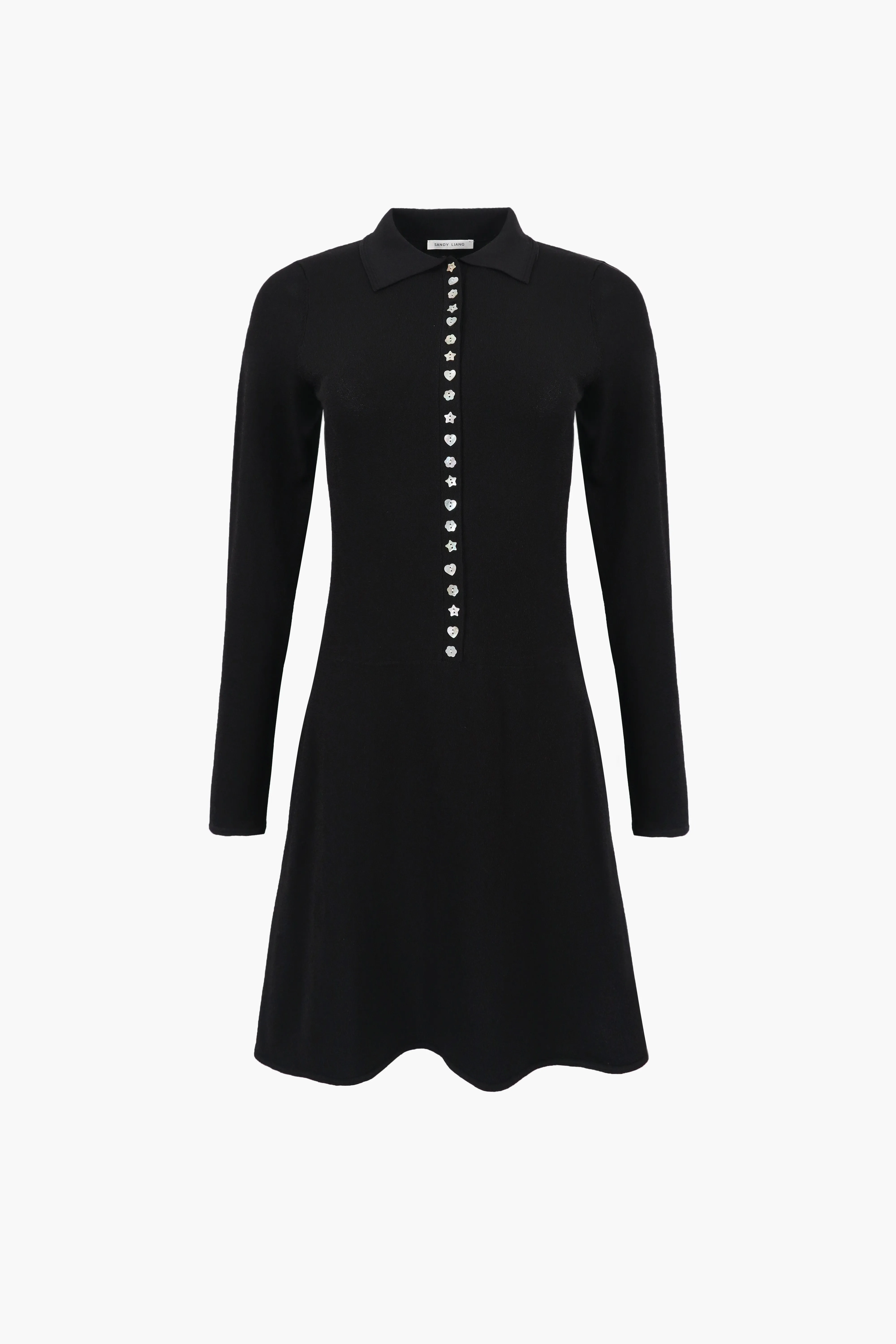 LORI DRESS IN BLACK sold by Sandy Liang