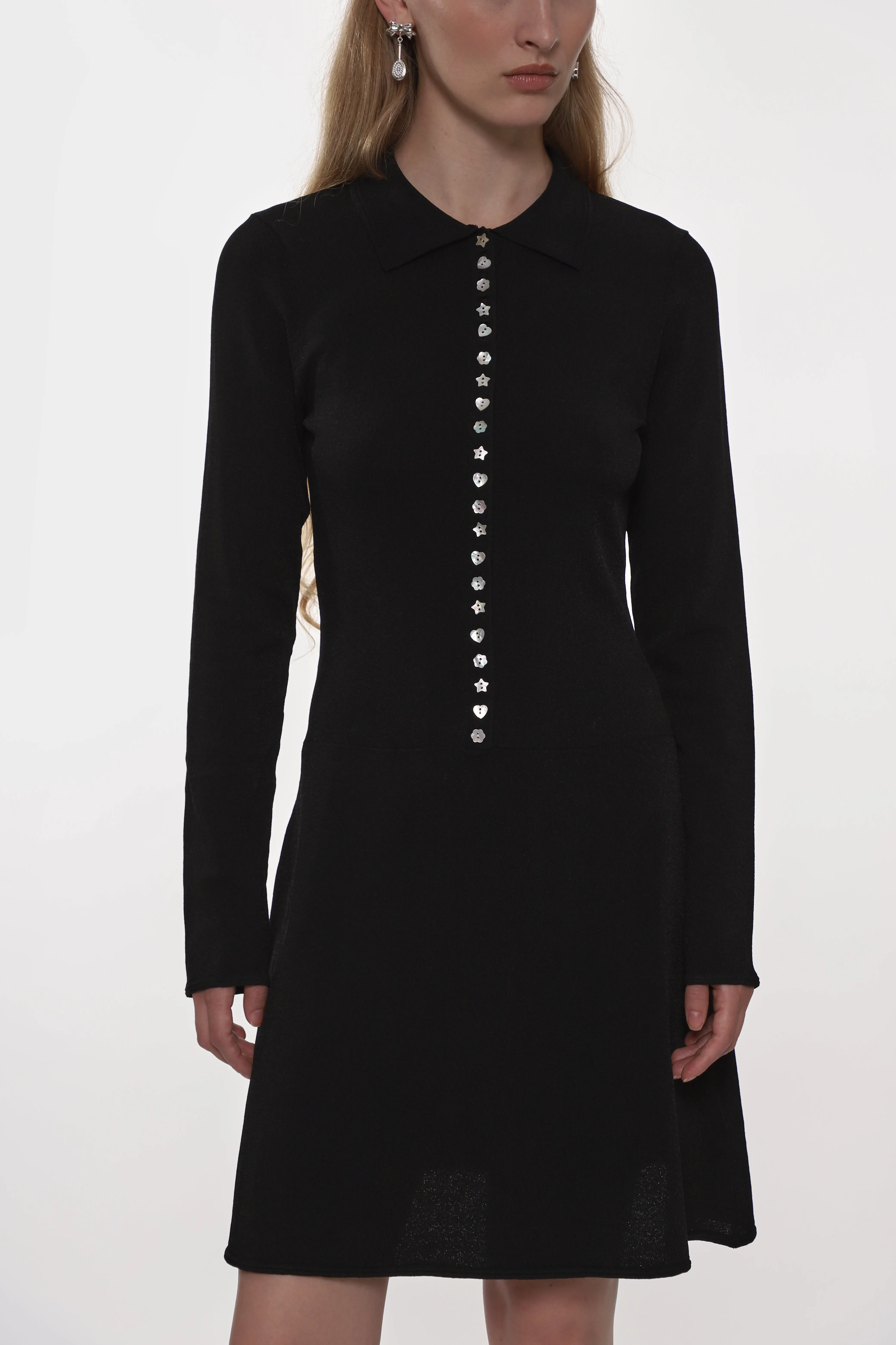 LORI DRESS IN BLACK sold by Sandy Liang product image thumbnail 3