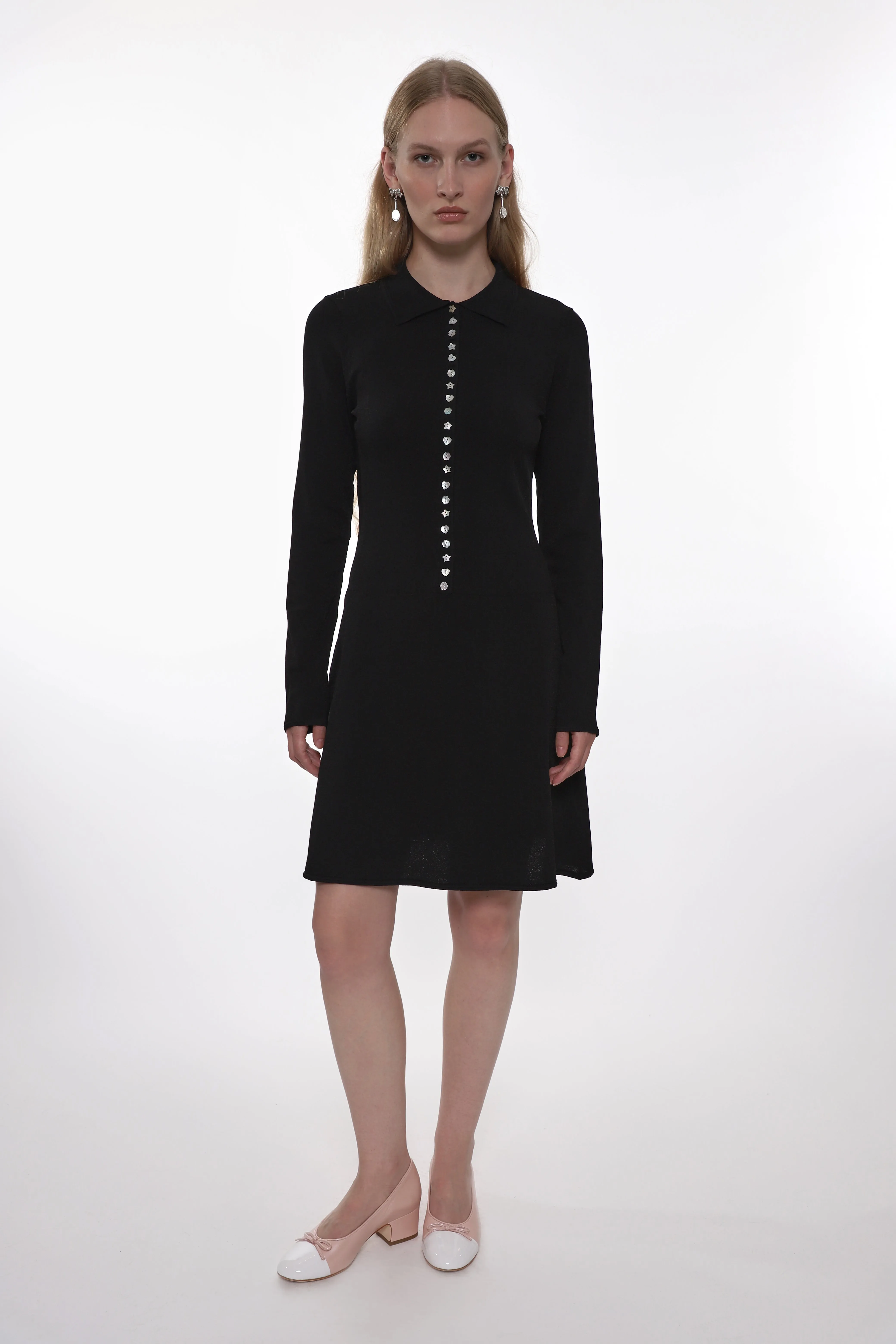 LORI DRESS IN BLACK sold by Sandy Liang product image thumbnail 2