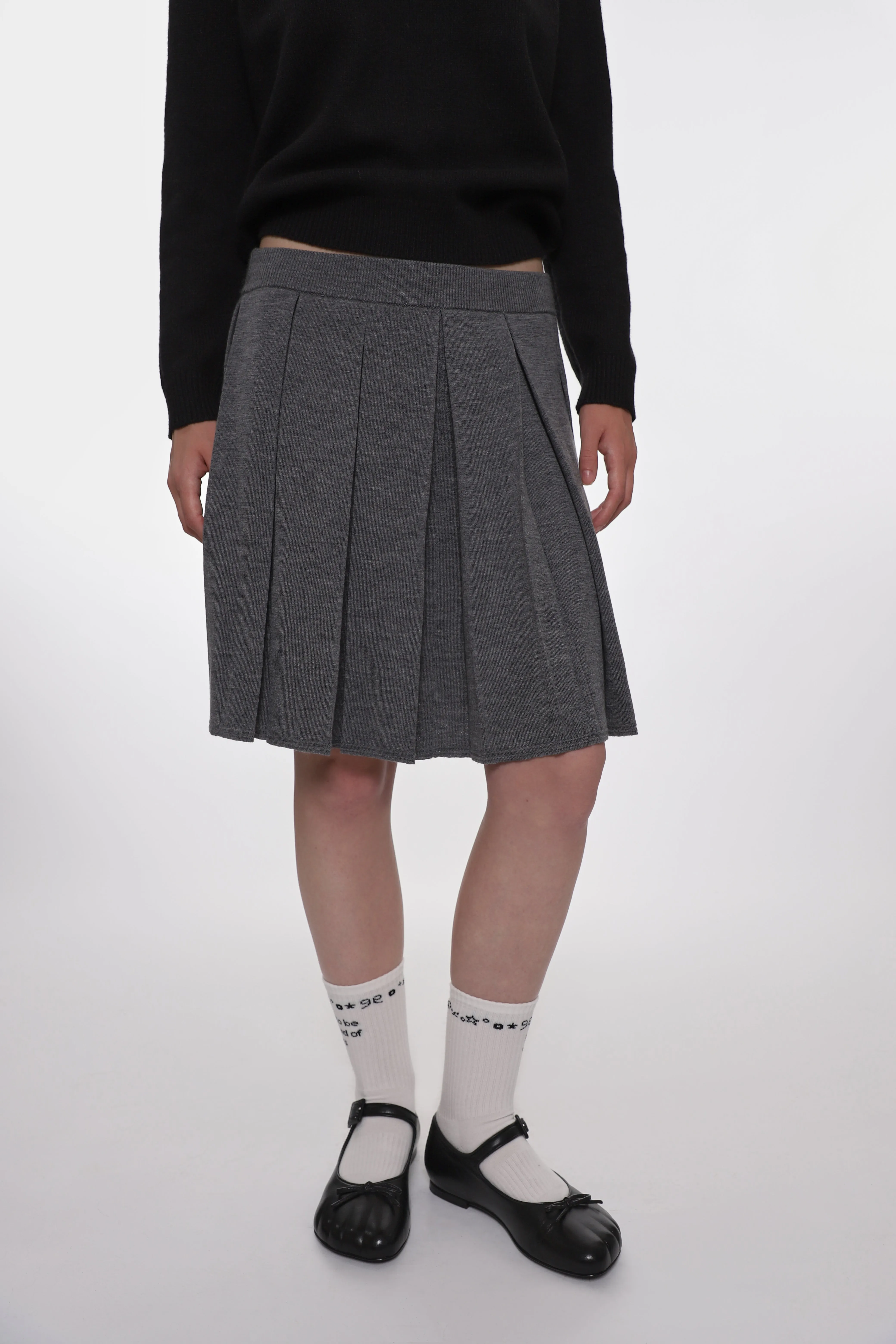 FISHERS SKIRT IN GREY sold by Sandy Liang product image thumbnail 2