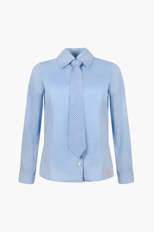 LEVI SHIRT IN LIGHT BLUE sold by Sandy Liang