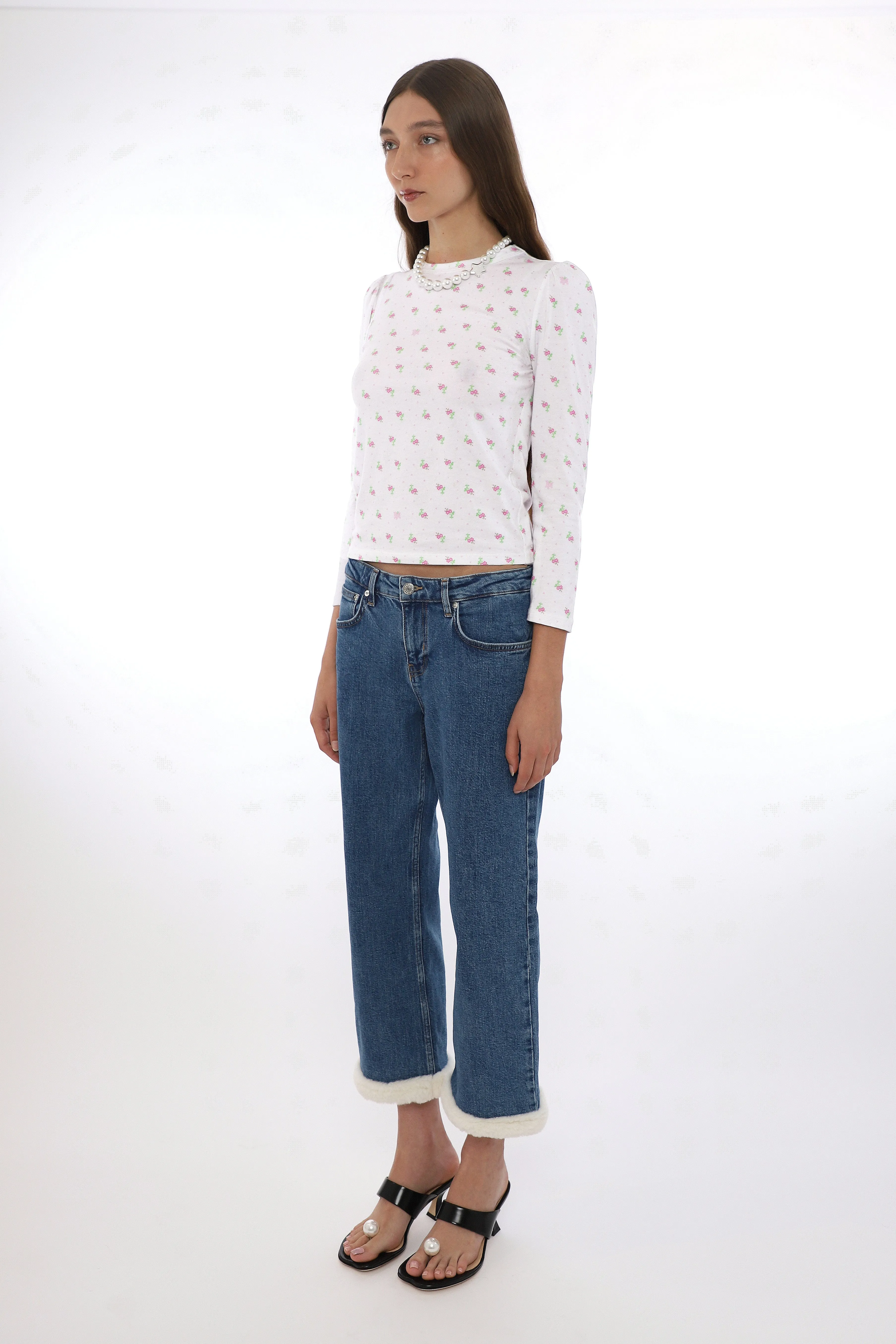 NAP TOP IN EVIL FLORAL sold by Sandy Liang product image thumbnail 4