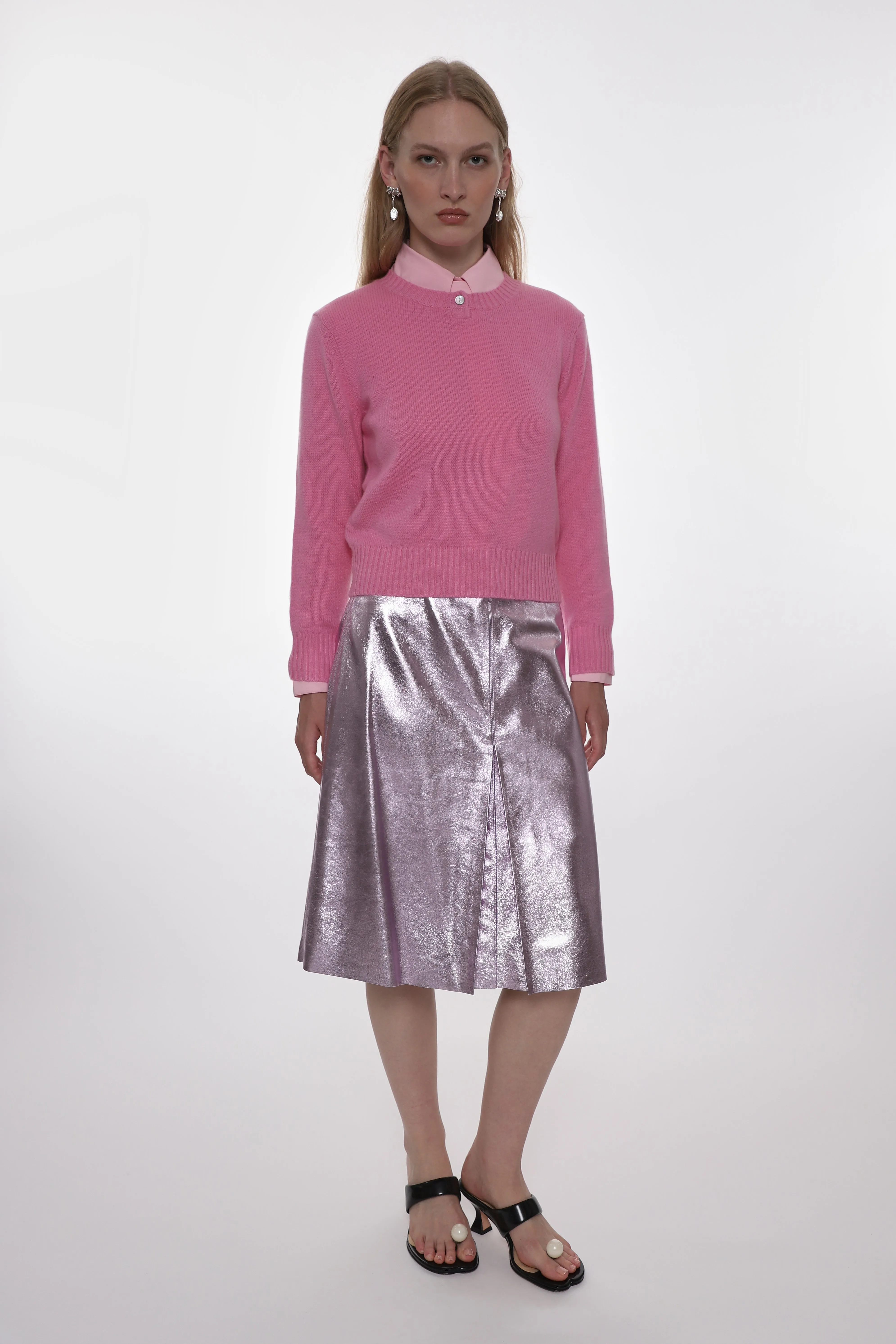PINO CASHMERE SWEATER IN PINK sold by Sandy Liang product image thumbnail 4